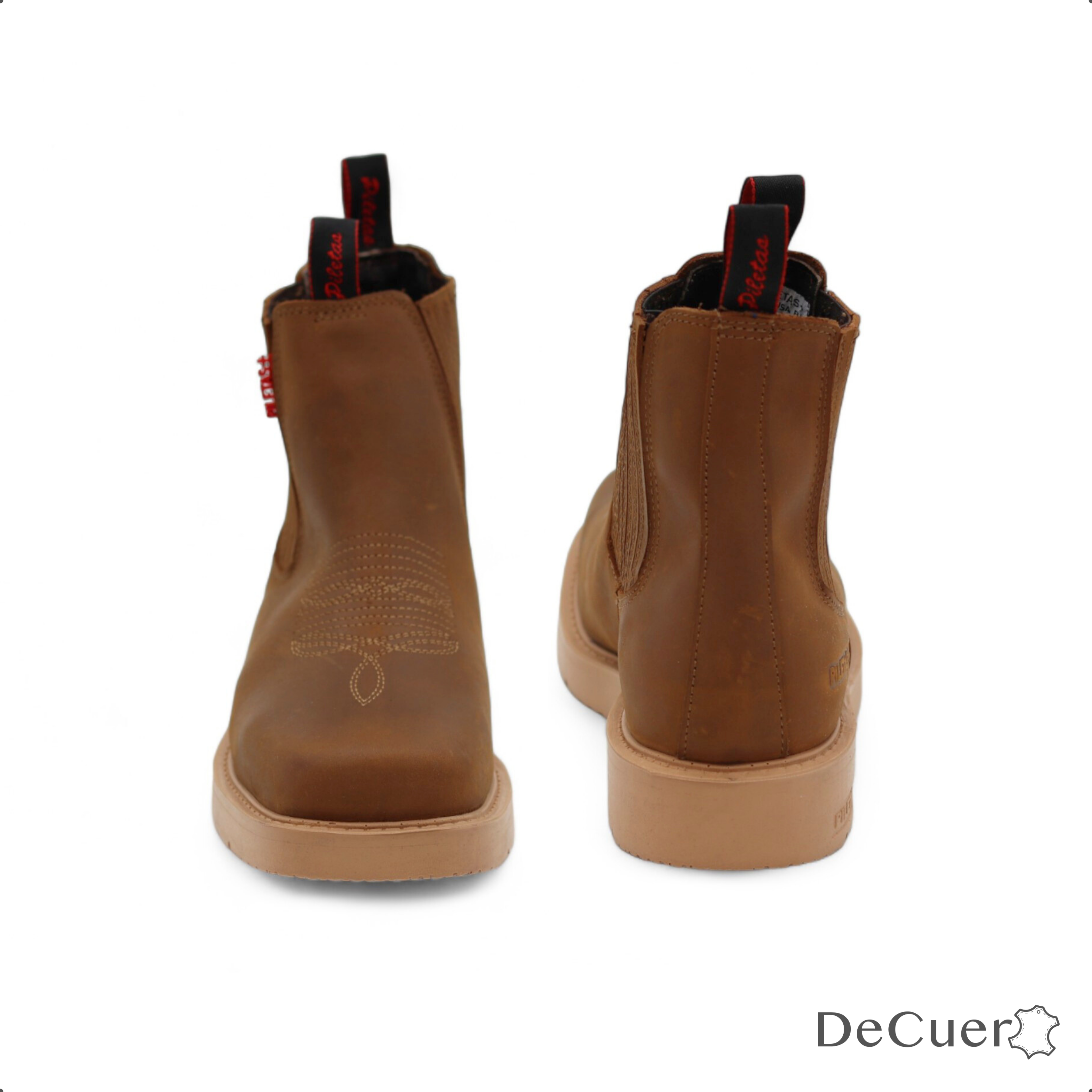 Cuatrero Men's Ocher Leather Short Boots