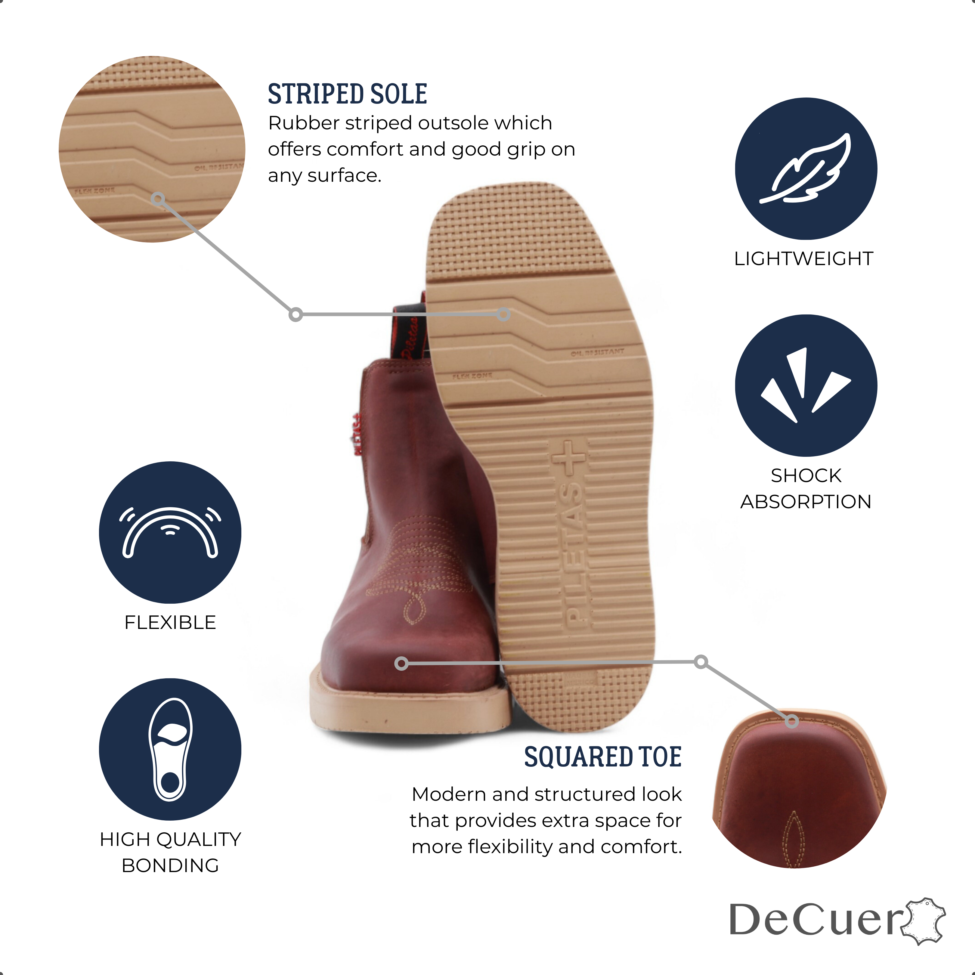 Cuatrero Men's Shedron Leather Short Boots