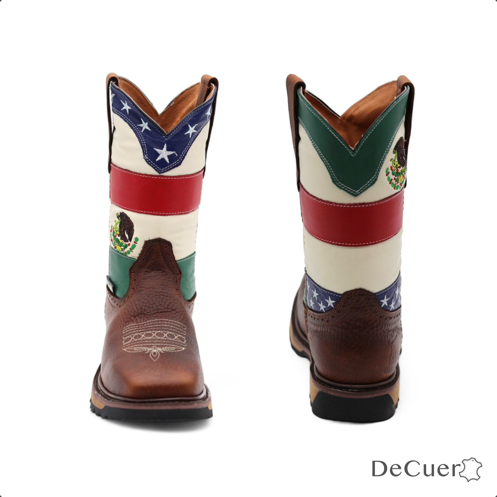 TexMex Men's Brown Leather Boots