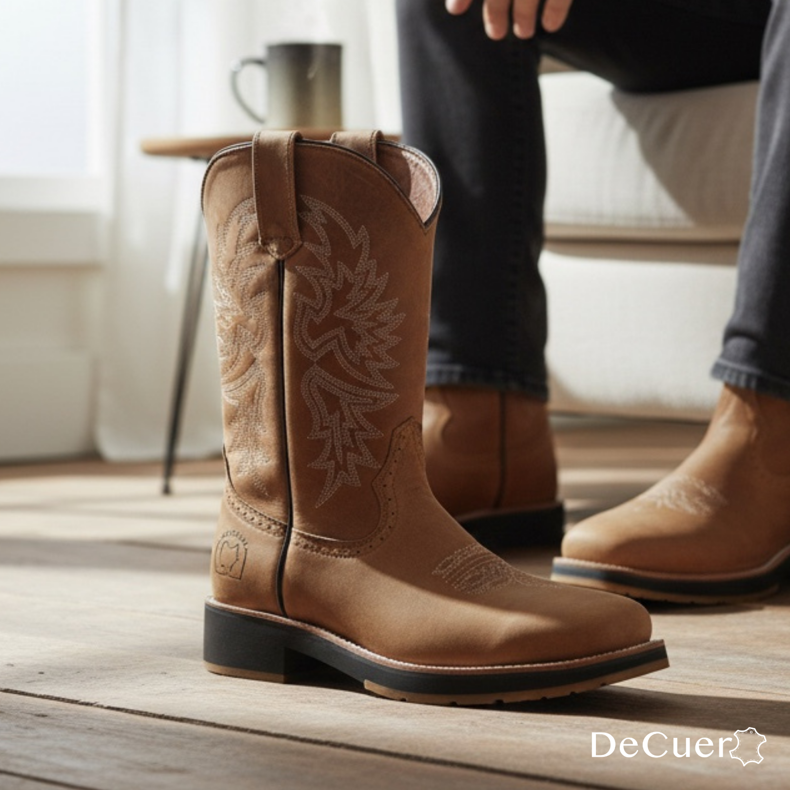 Mack Men's Brown Leather Steel Toe Boots