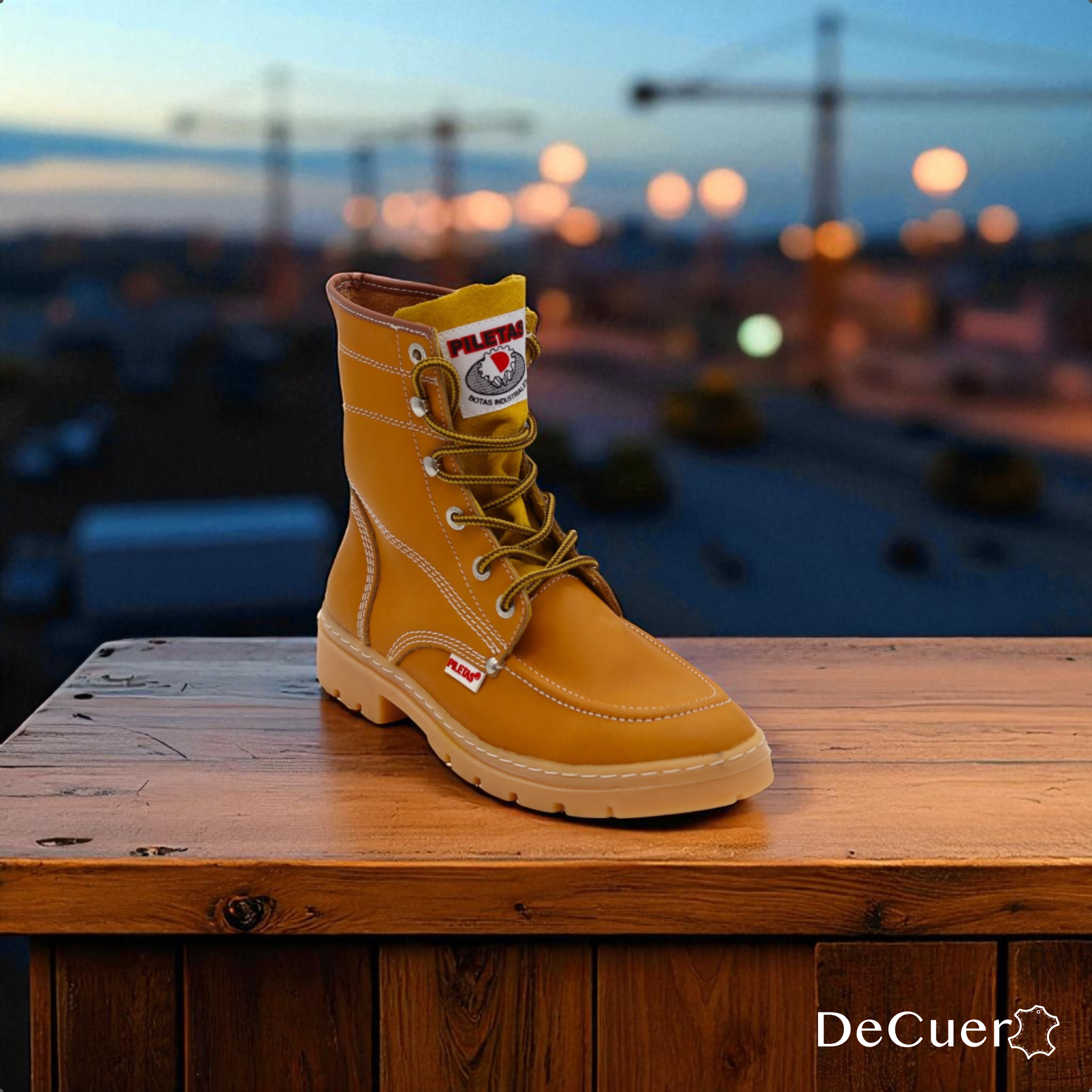 Tracker Men's Camel Leather Short Boots