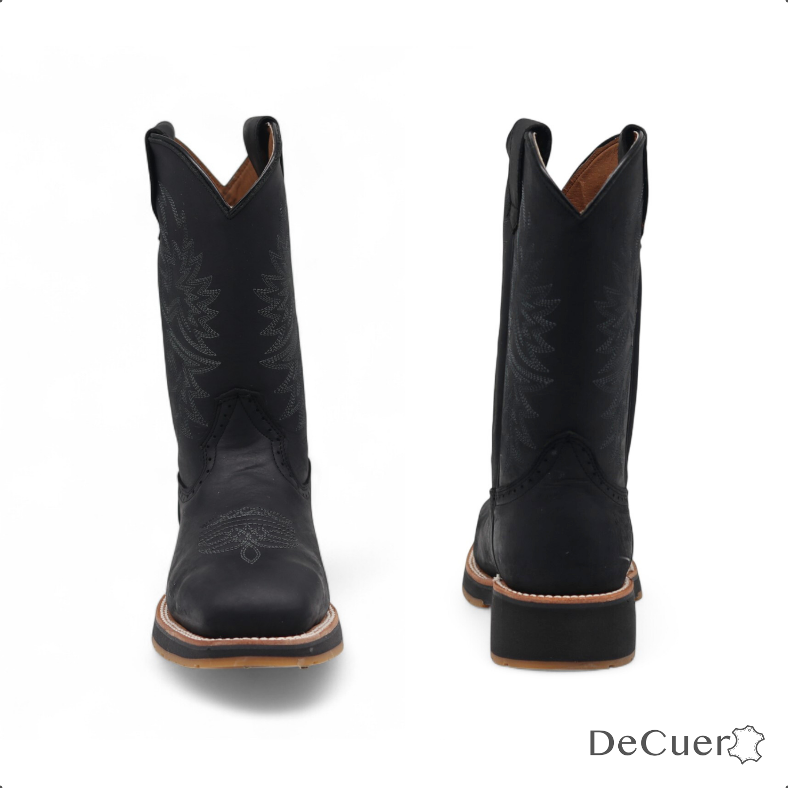 Mack Men's Black Leather Steel Toe Boots