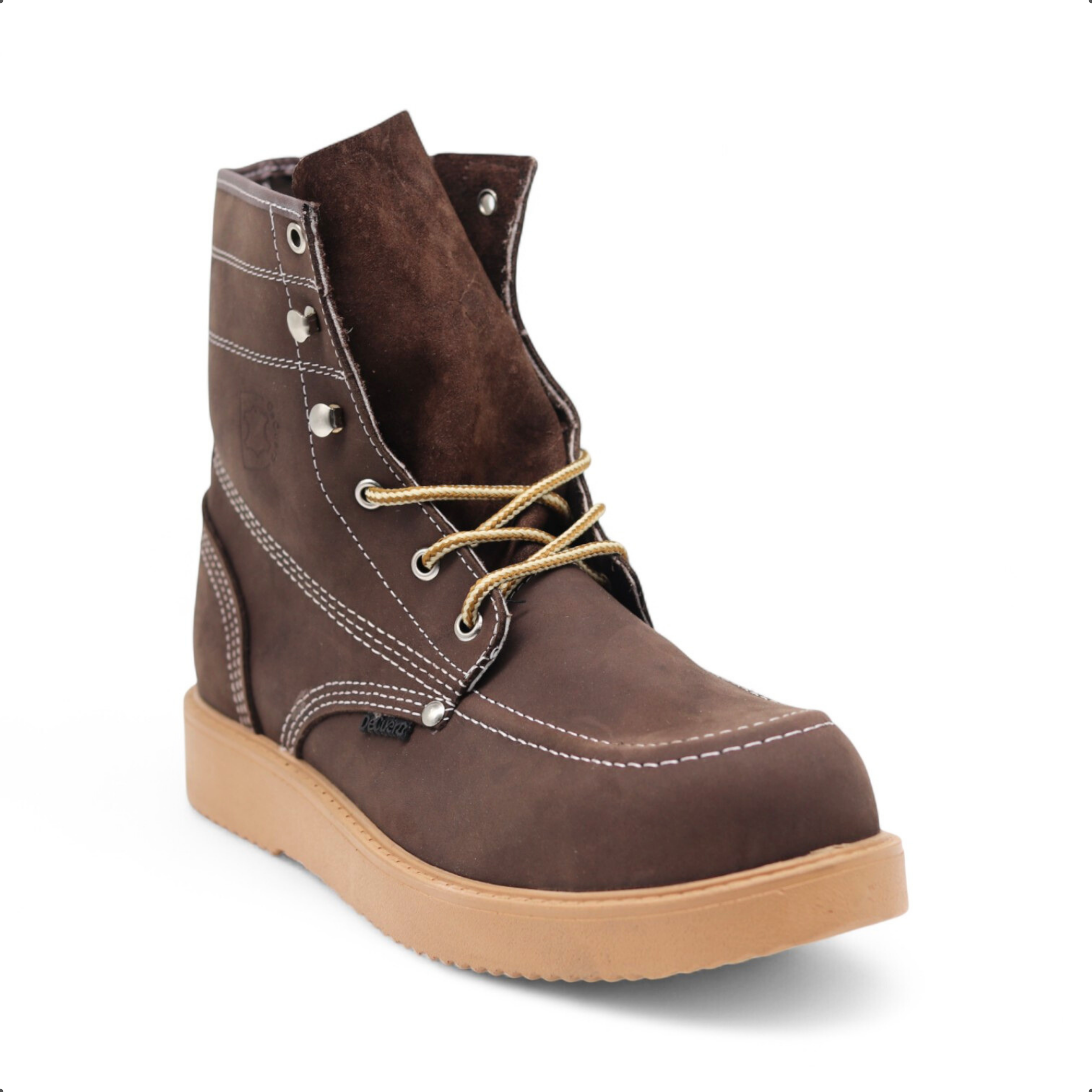 Trooper Men's Brown Leather Steel Toe Boots