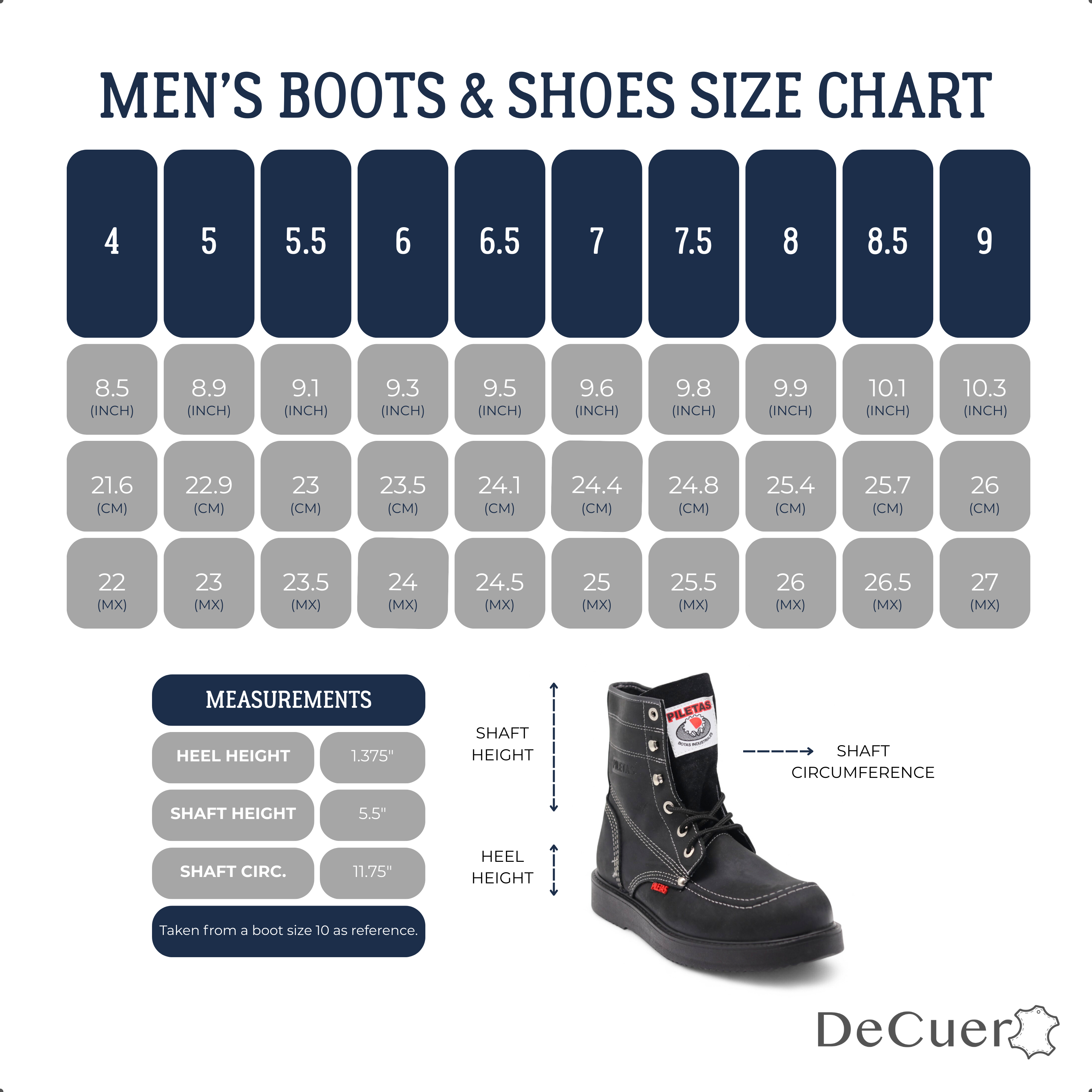 Trooper Men's Black Leather Steel Toe Boots