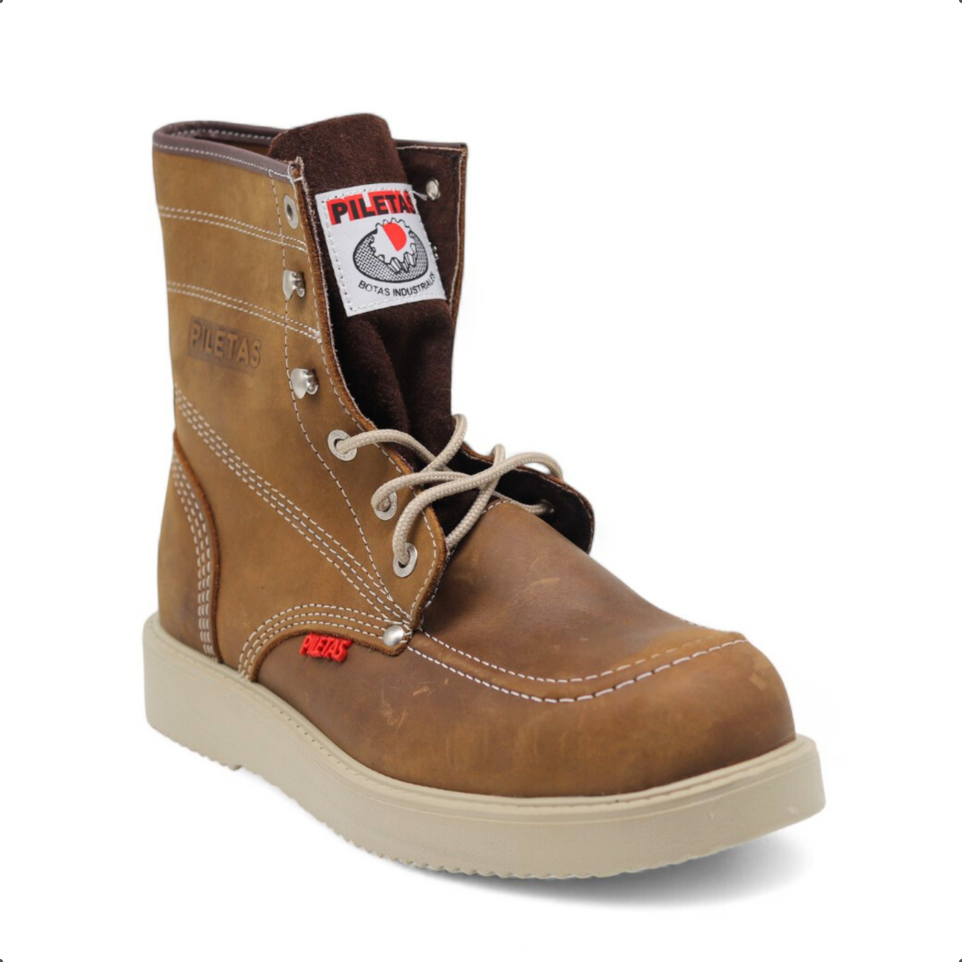 Trooper Men's Ocher Leather Steel Toe Boots