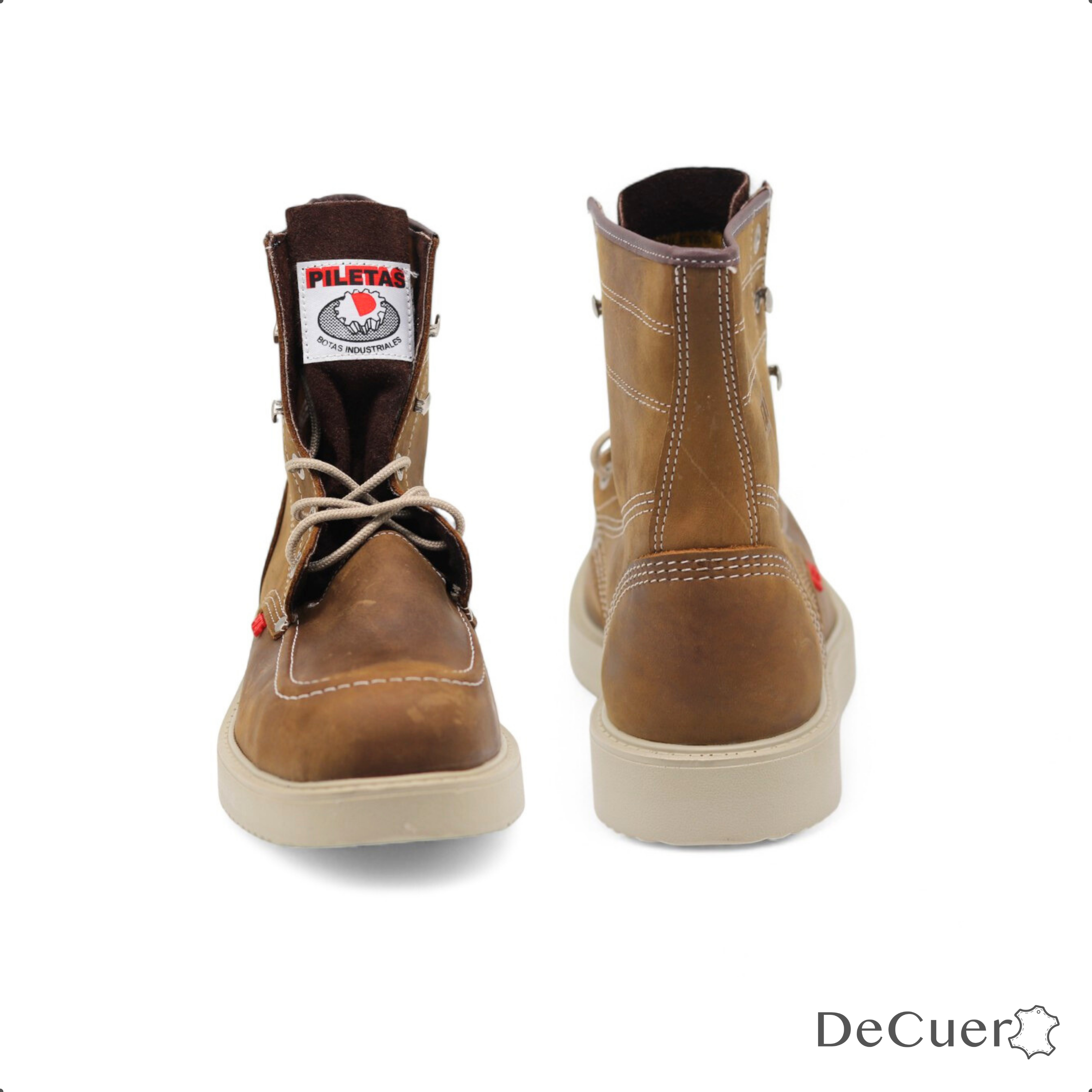 Trooper Men's Ocher Leather Steel Toe Boots