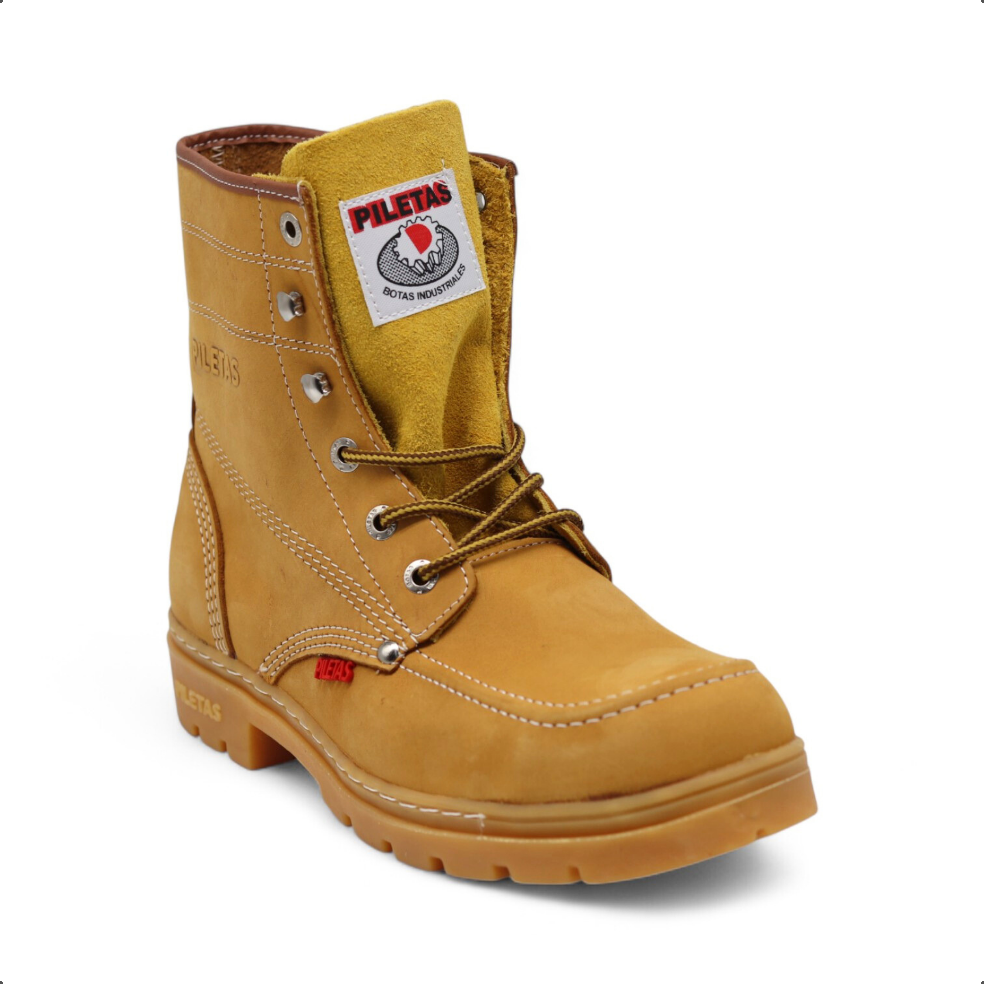 Trooper TR Men's Camel Leather Steel Toe Boots