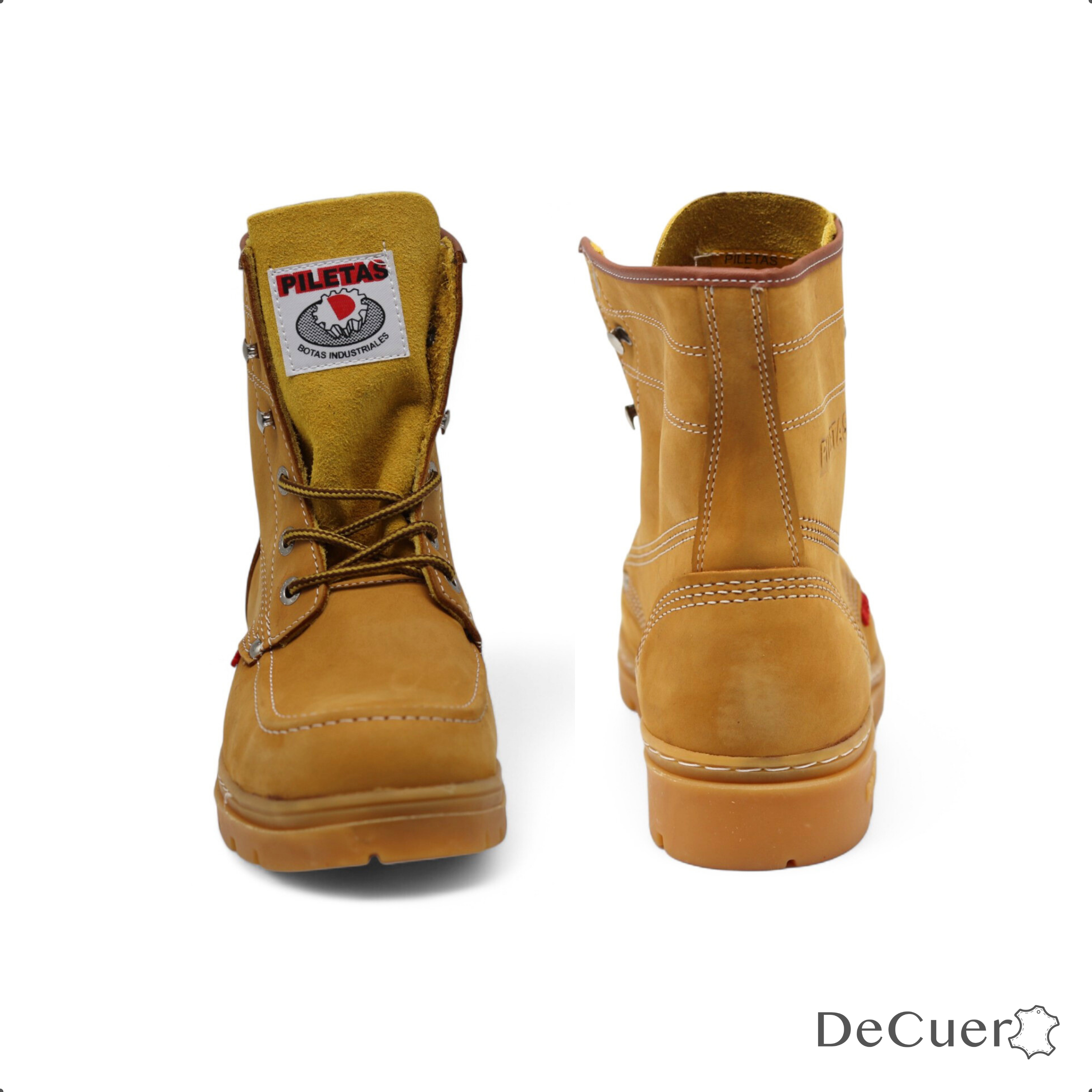 Trooper TR Men's Camel Leather Steel Toe Boots