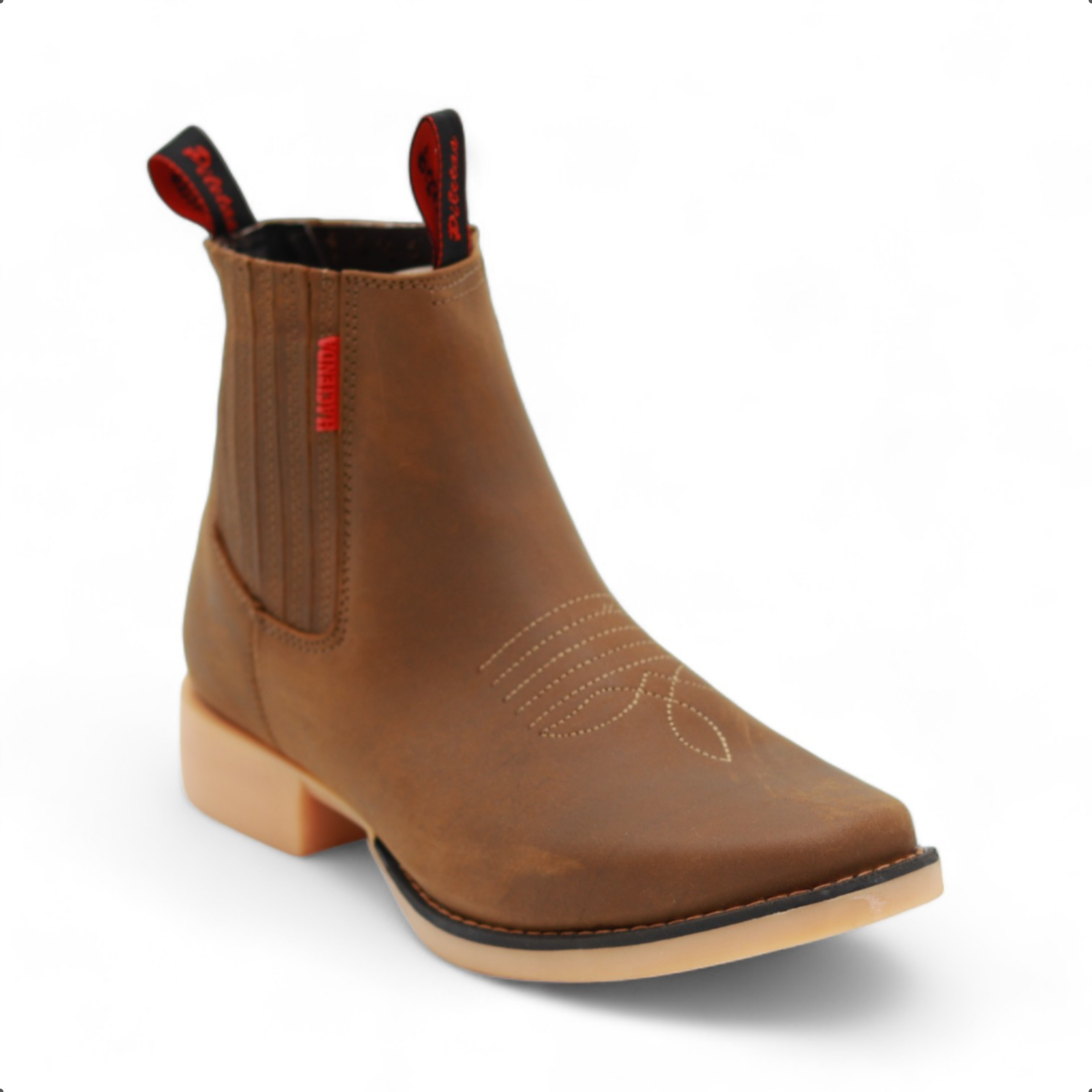 Hacienda Men's Ocher Leather Short Boots