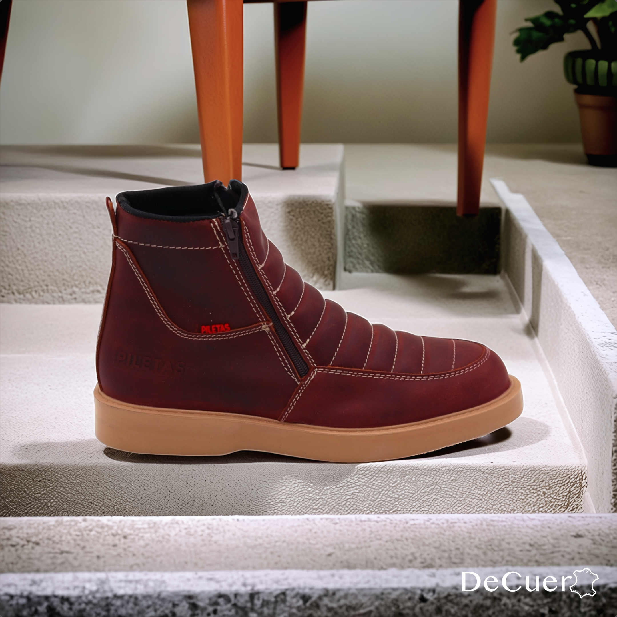 Nube Men's Shedron Leather Short Boots