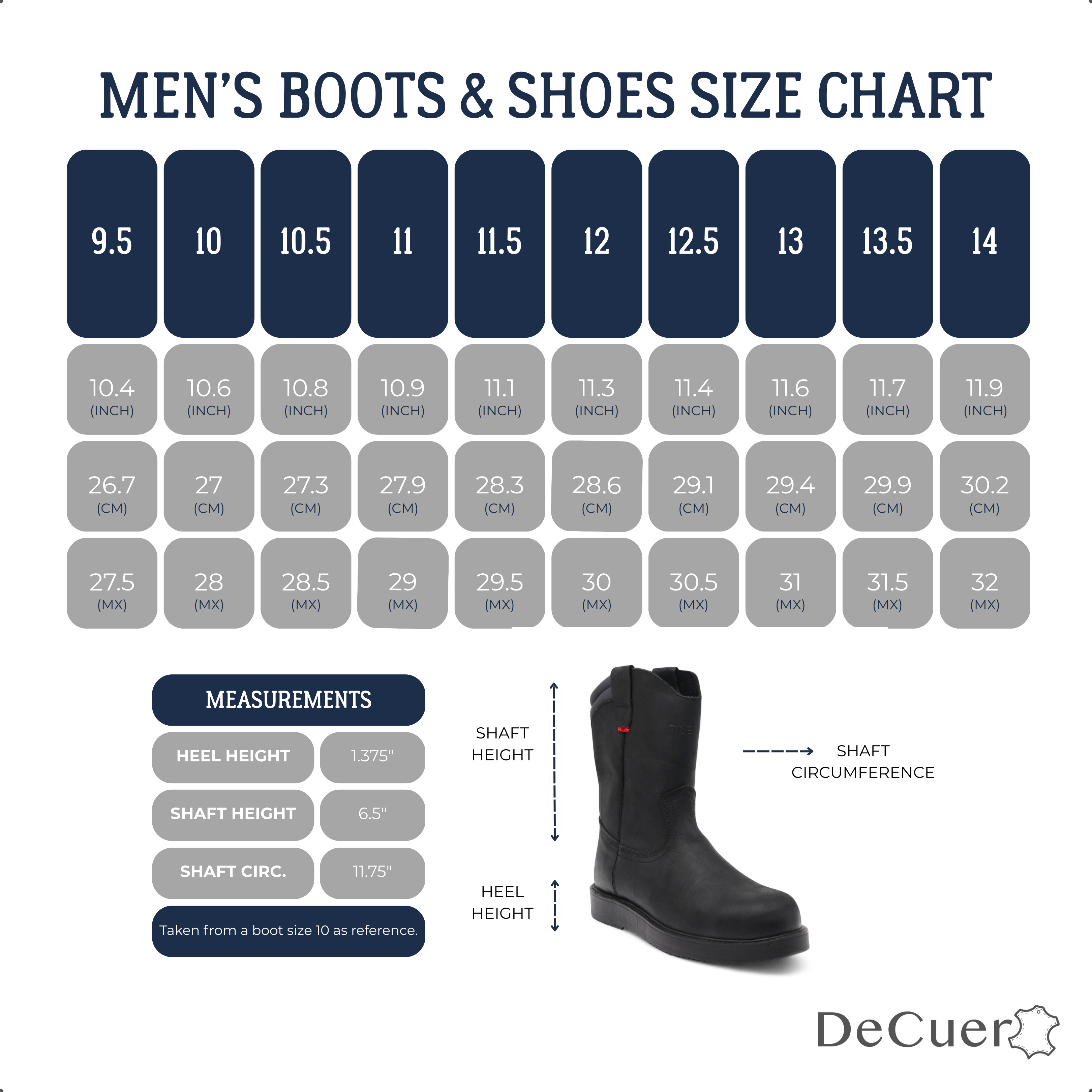 Rooper Men's Black Leather Steel Toe Boots