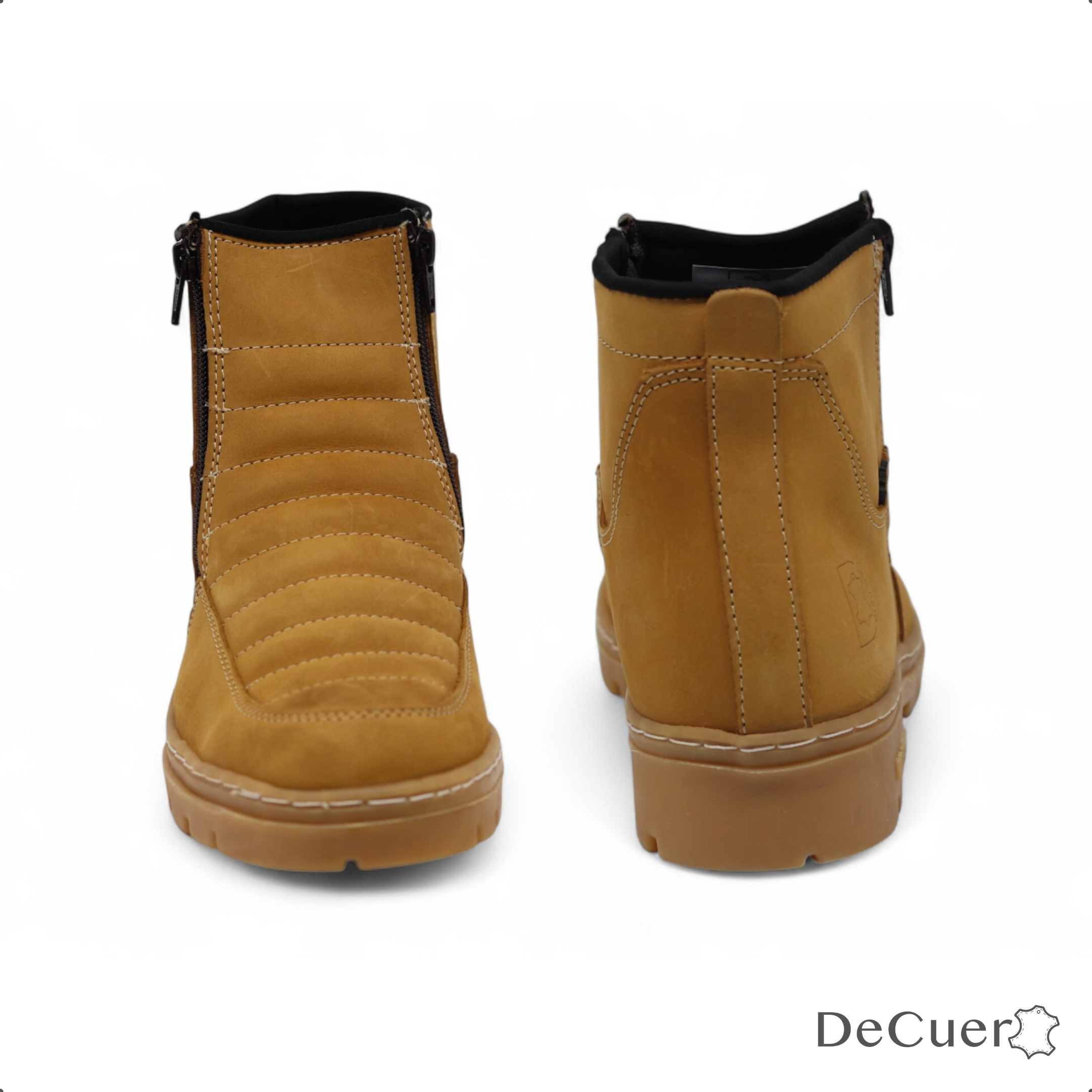 Nube TR Men's Camel Leather Short Boots