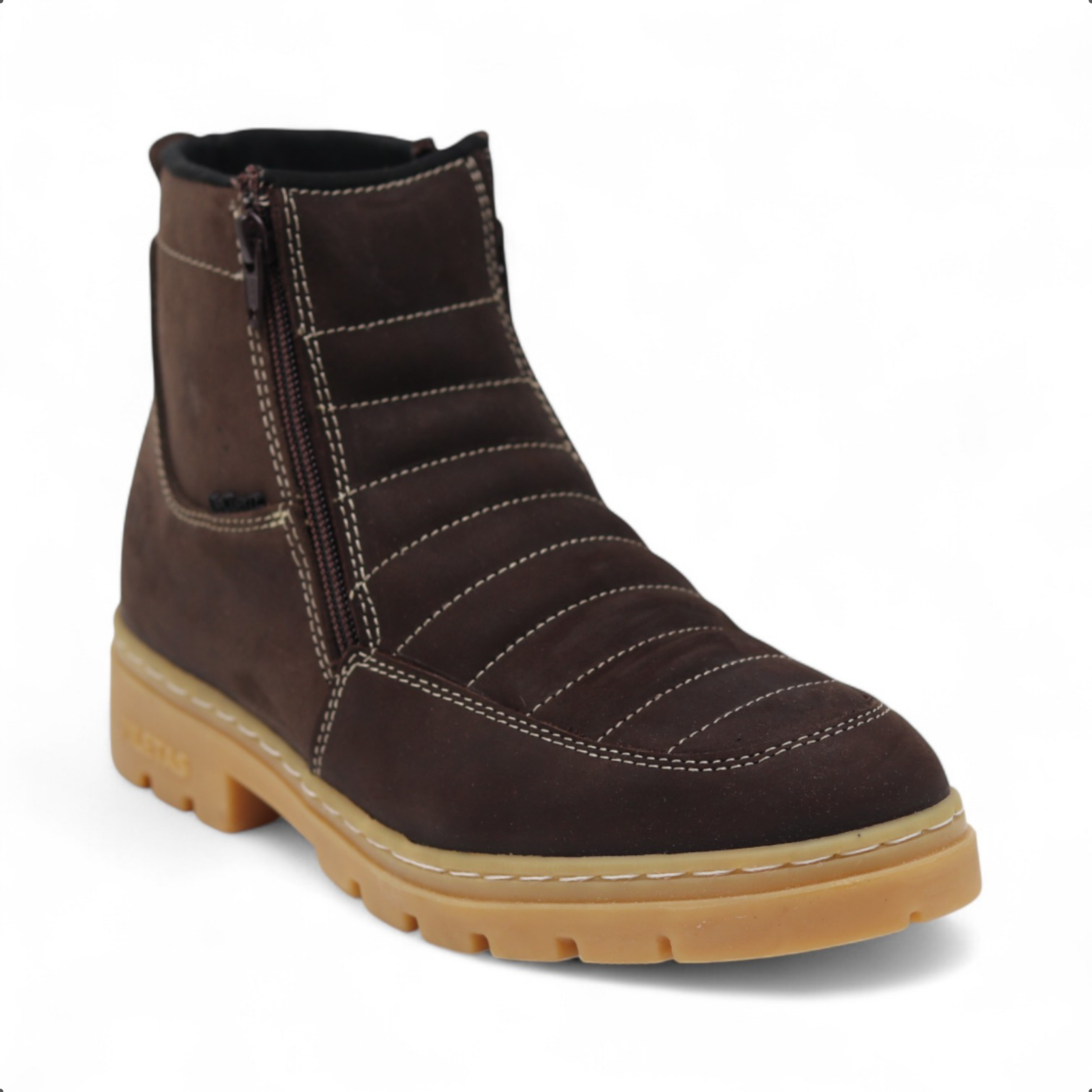 Nube TR Men's Brown Leather Short Boots