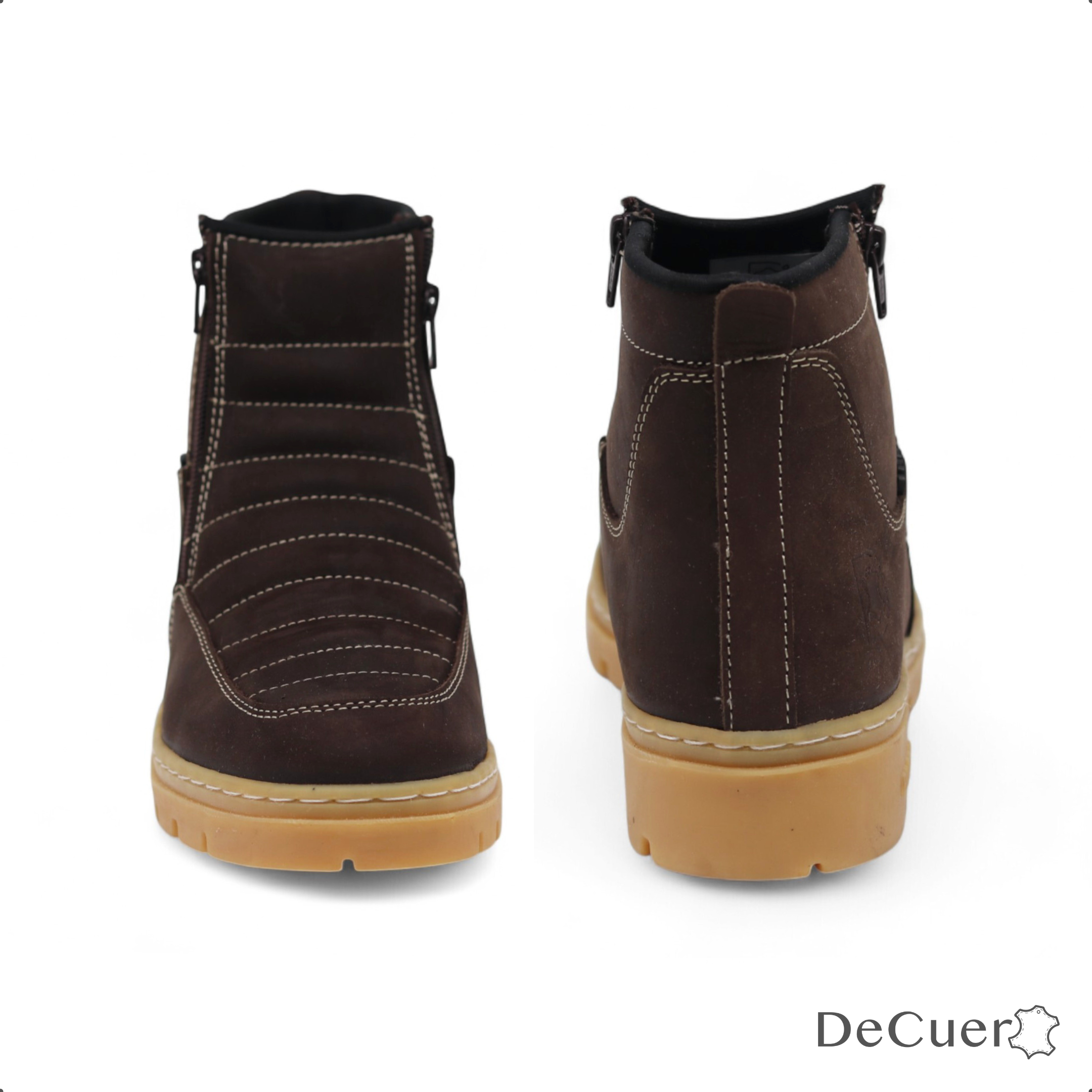 Nube TR Men's Brown Leather Short Boots