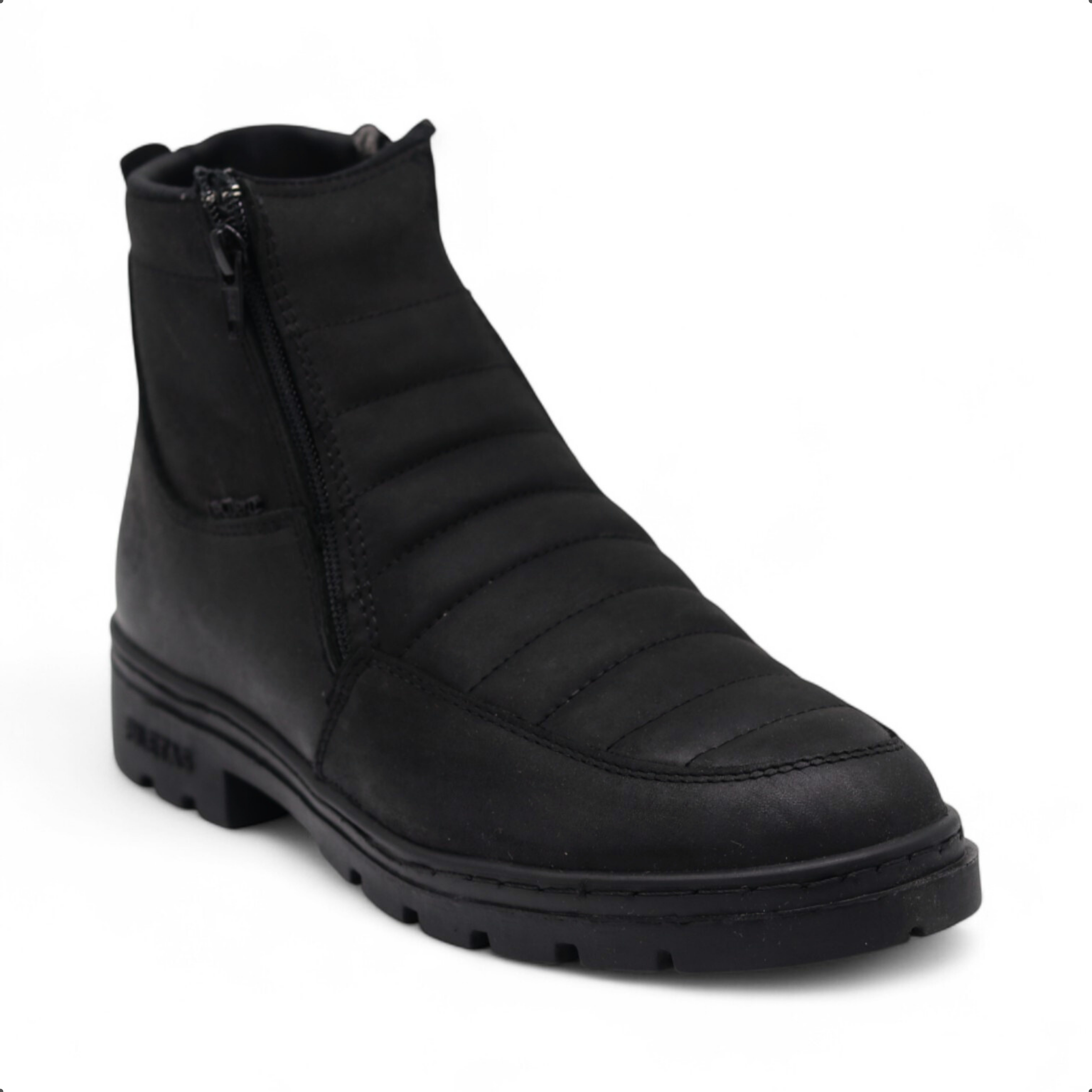 Nube TR Men's Black Leather Short Boots