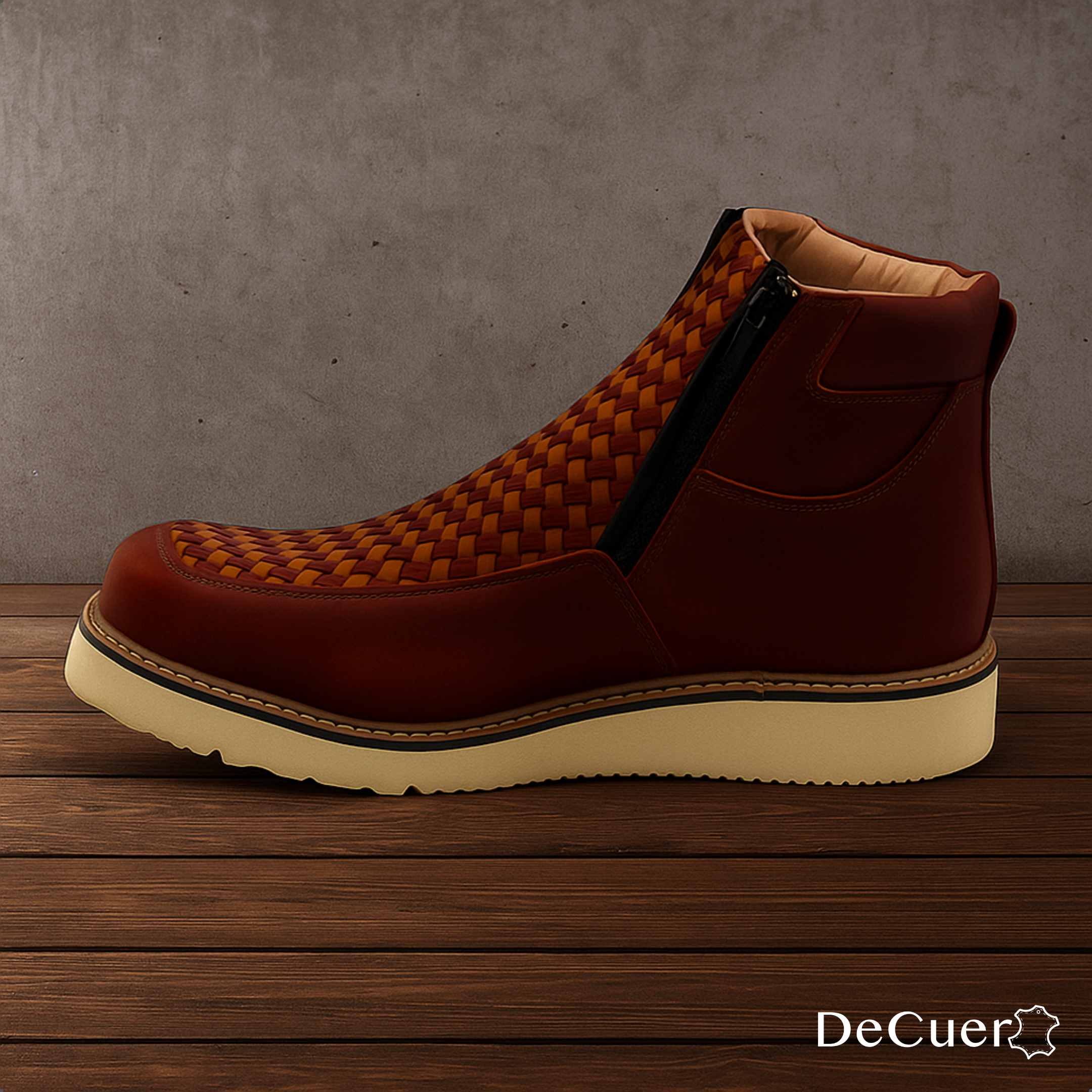 Tejido Men's Shedron Leather Short Boots