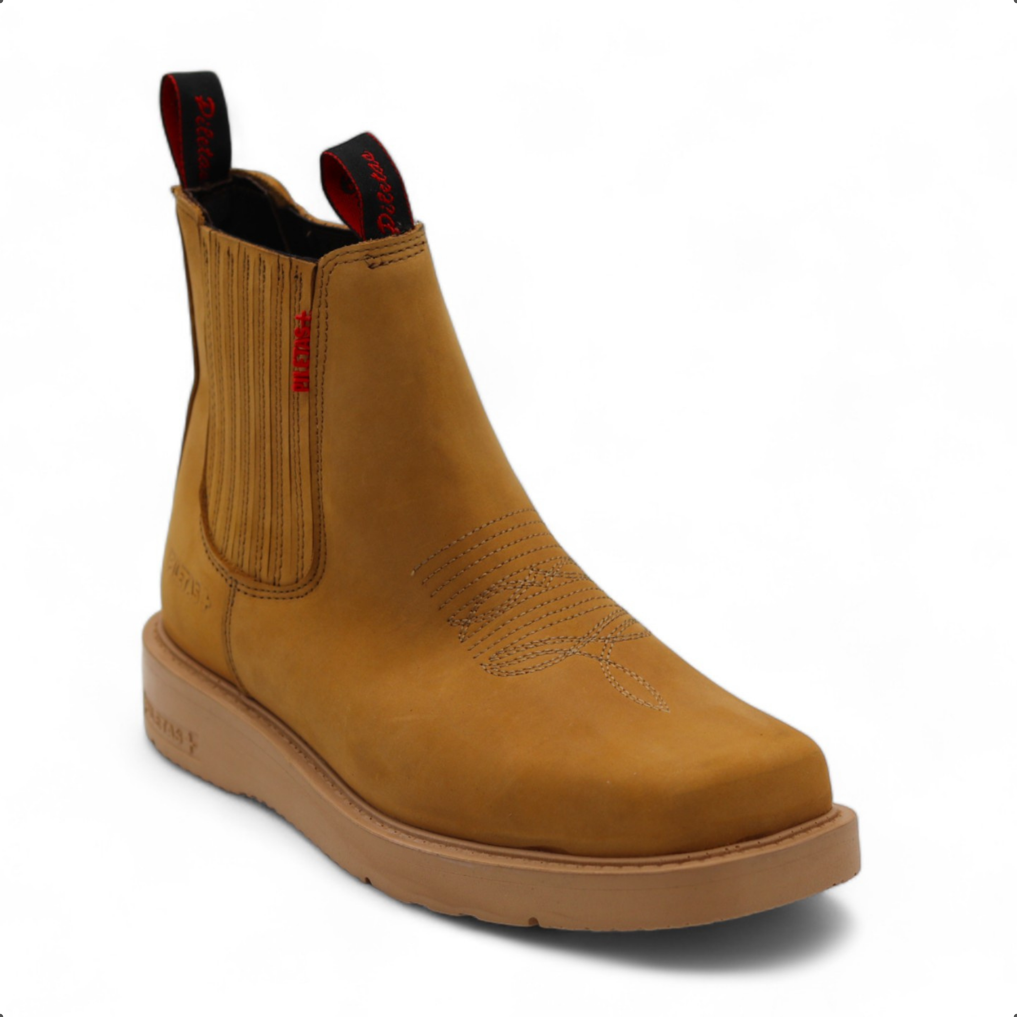 Cuatrero Men's Camel Leather Short Boots