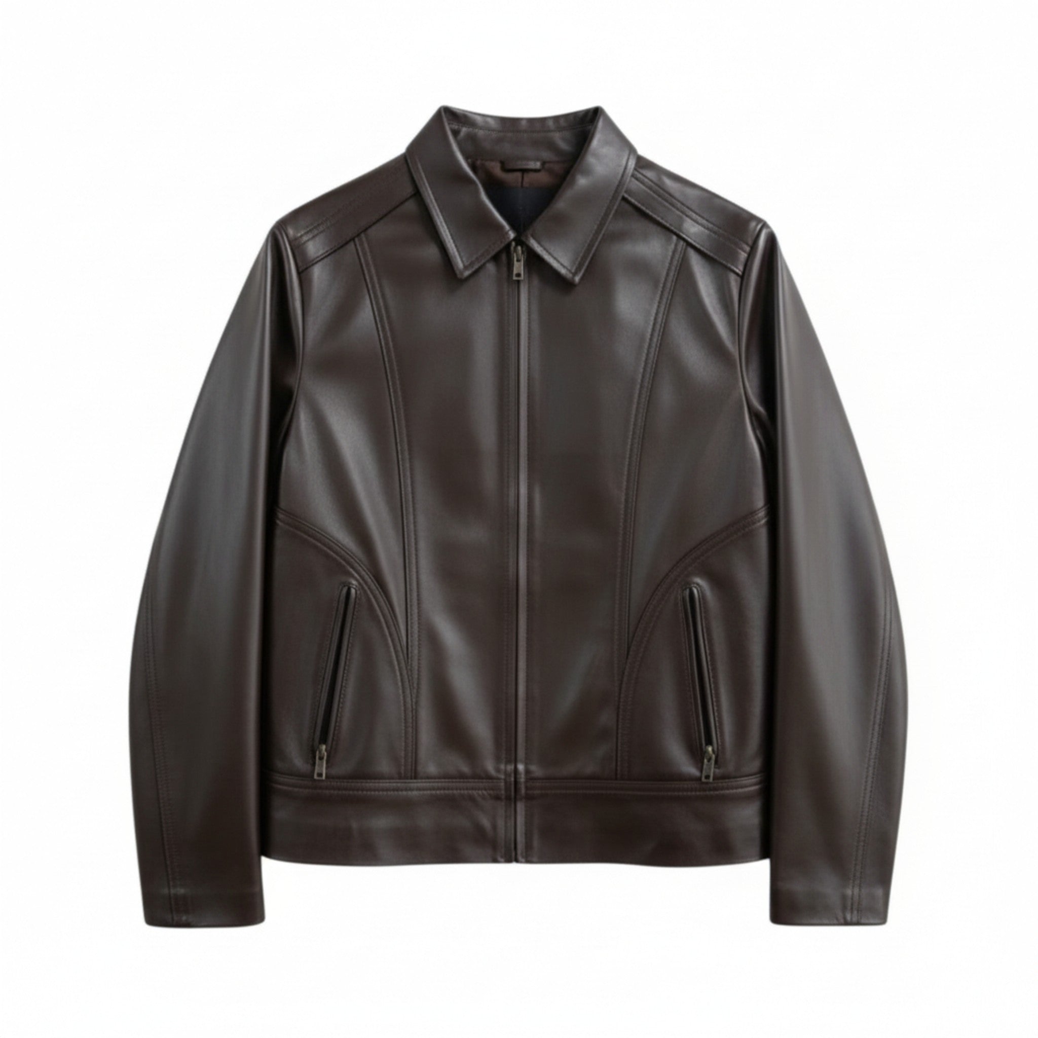 Beatrice Women's Brown Leather Jacket