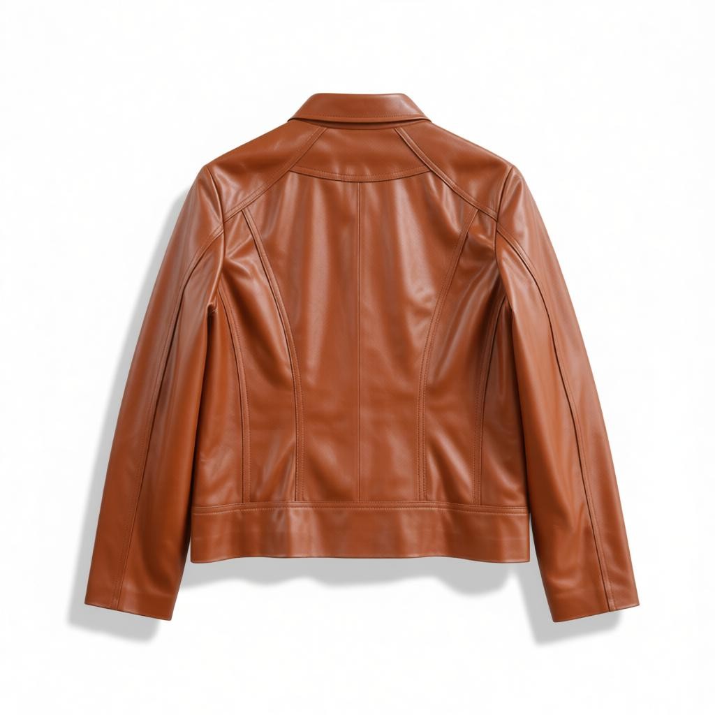 Beatrice Women's Camel Leather Jacket