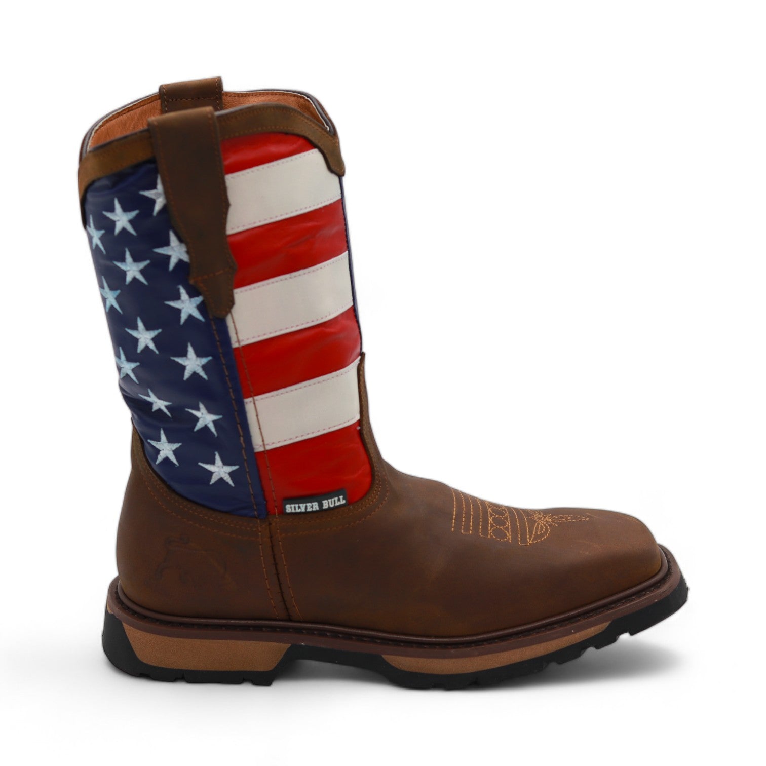 USA Men's Brown Leather Boots