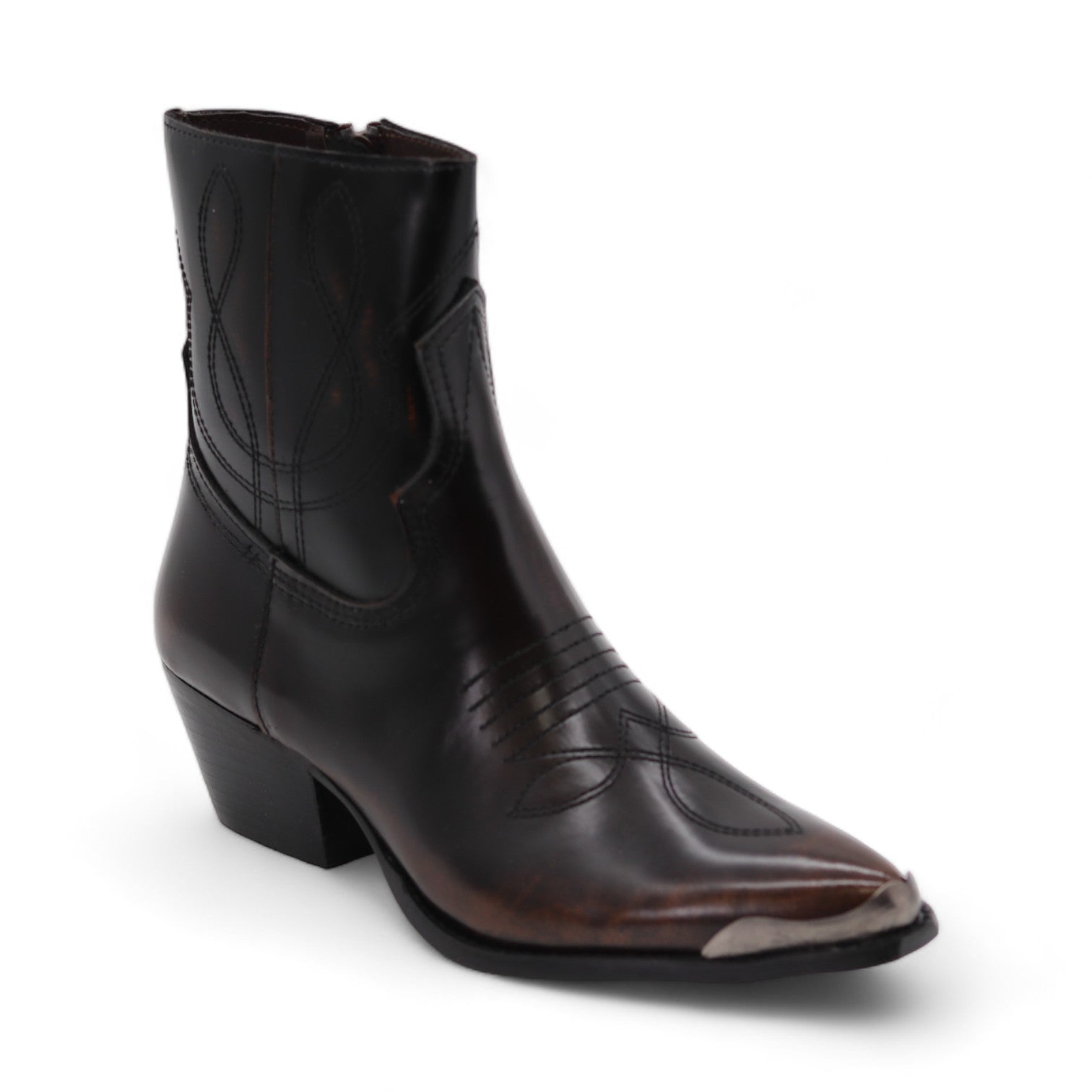 Oeste Women's Brown Leather Short Boots