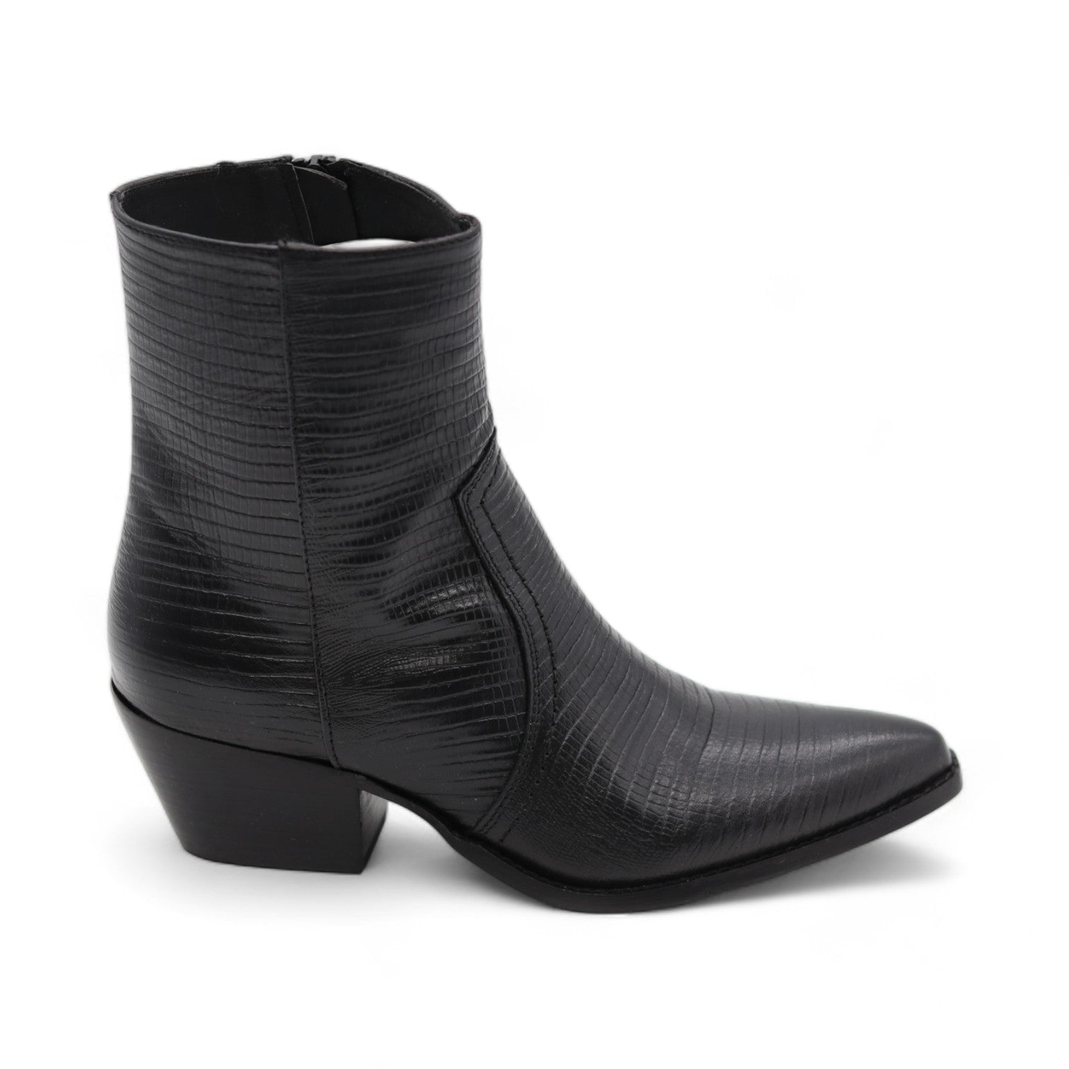 Texana Women's Black Leather Short Boots