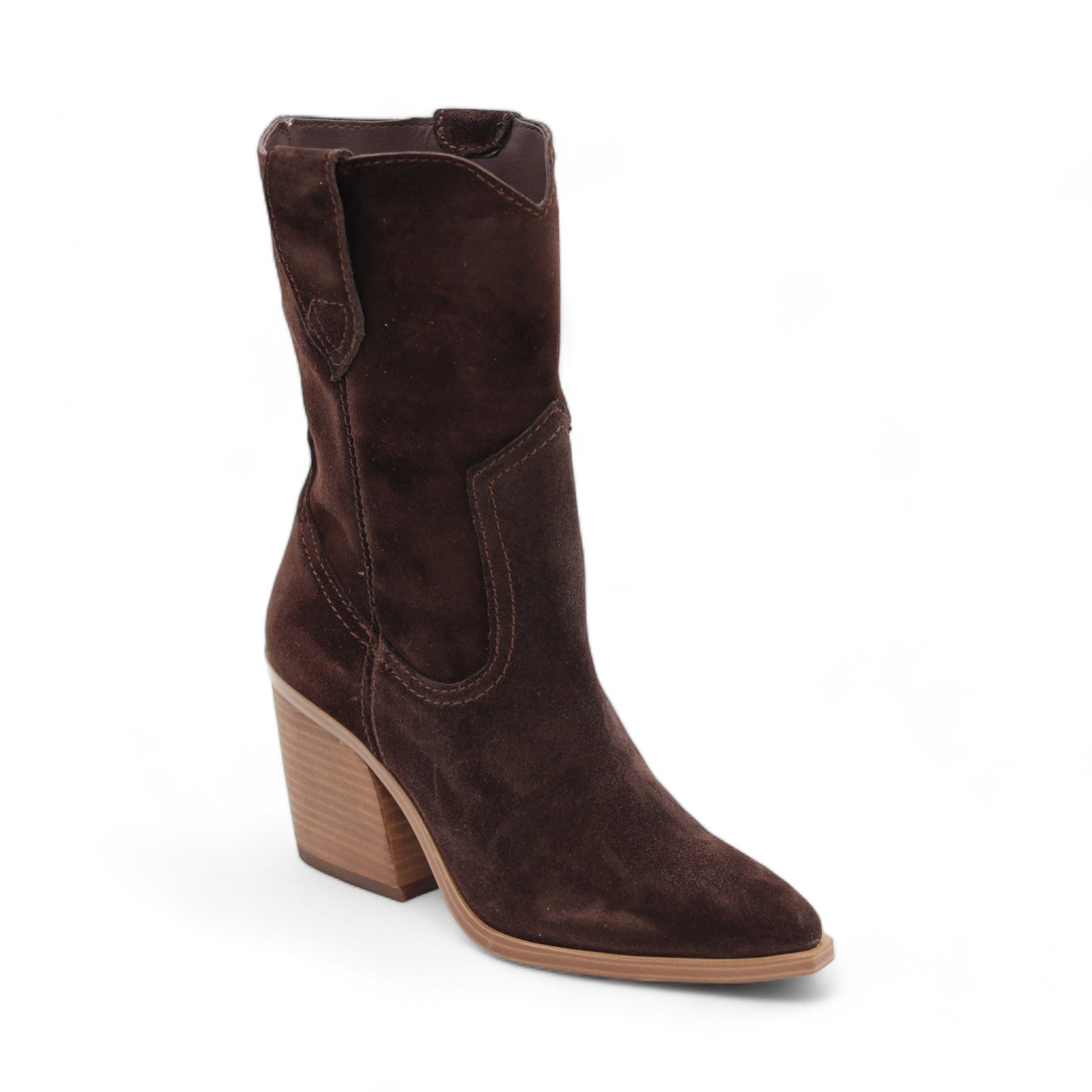 Bufalo Women's Brown Suede Leather Short Boots