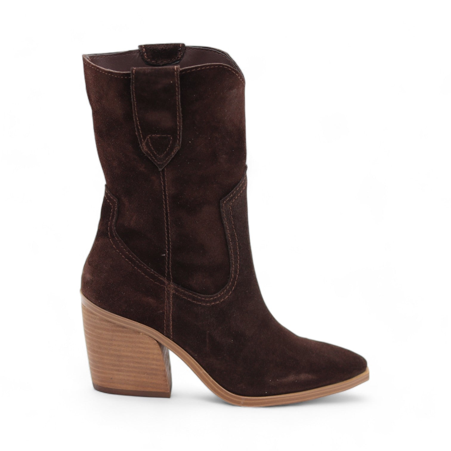 Bufalo Women's Brown Suede Leather Short Boots