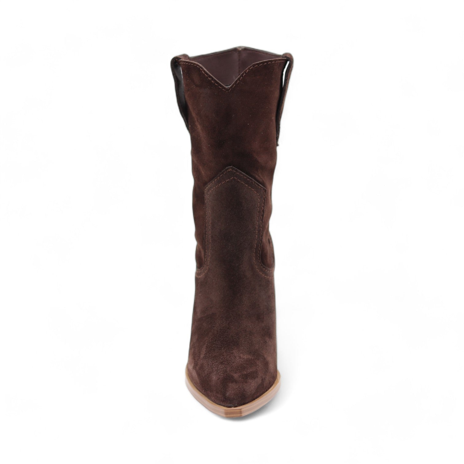 Bufalo Women's Brown Suede Leather Short Boots
