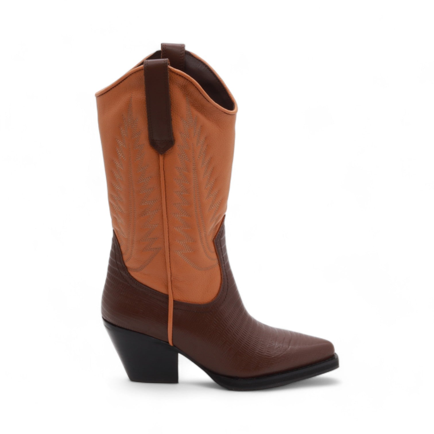 Cactus Women's Brown & Camel Leather Boots