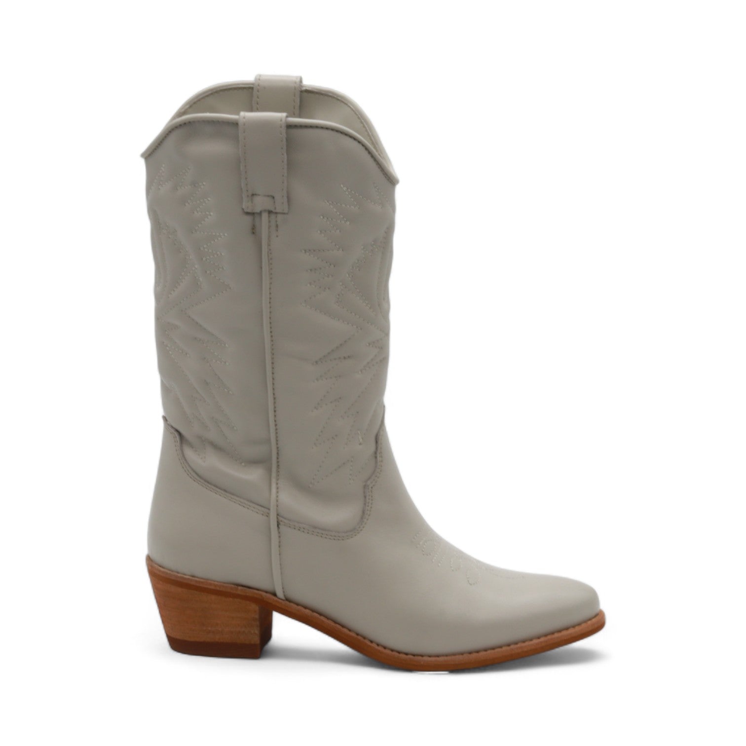 Cowgirl Women's White Leather Boots