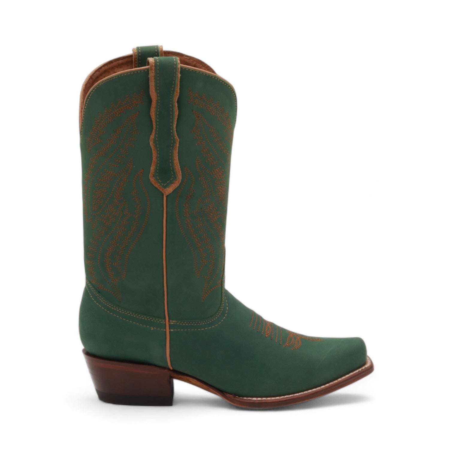 Lily Women's Green Leather Boots