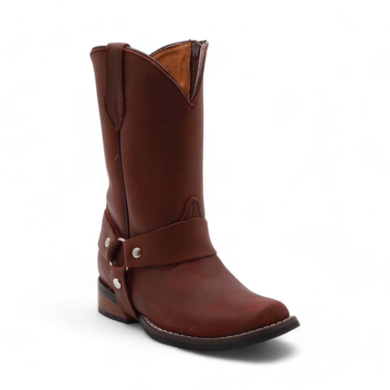 Bennett Juniors Brown Leather Boots