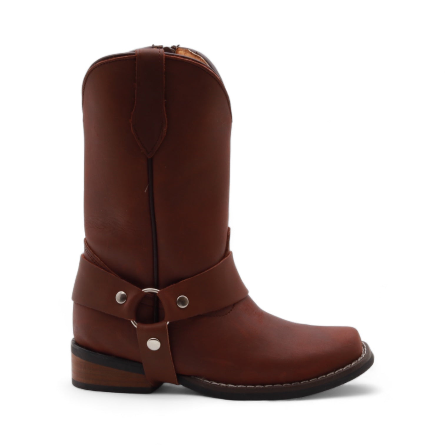 Bennett Juniors Brown Leather Boots