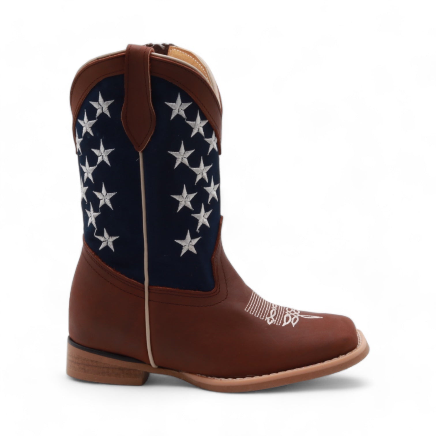 Carson Juniors Brown Leather Boots