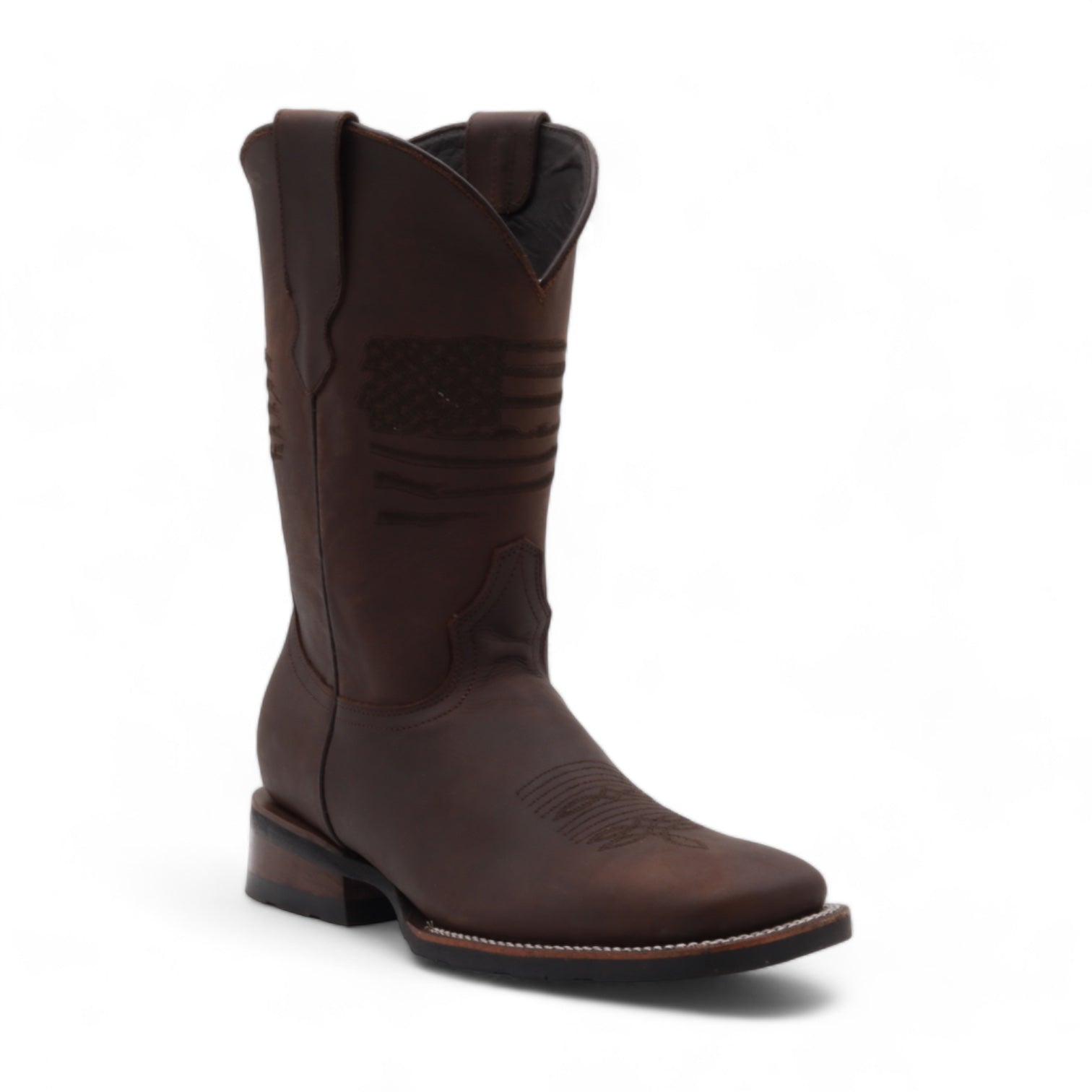Patriot Men's Dark Brown Leather Boots