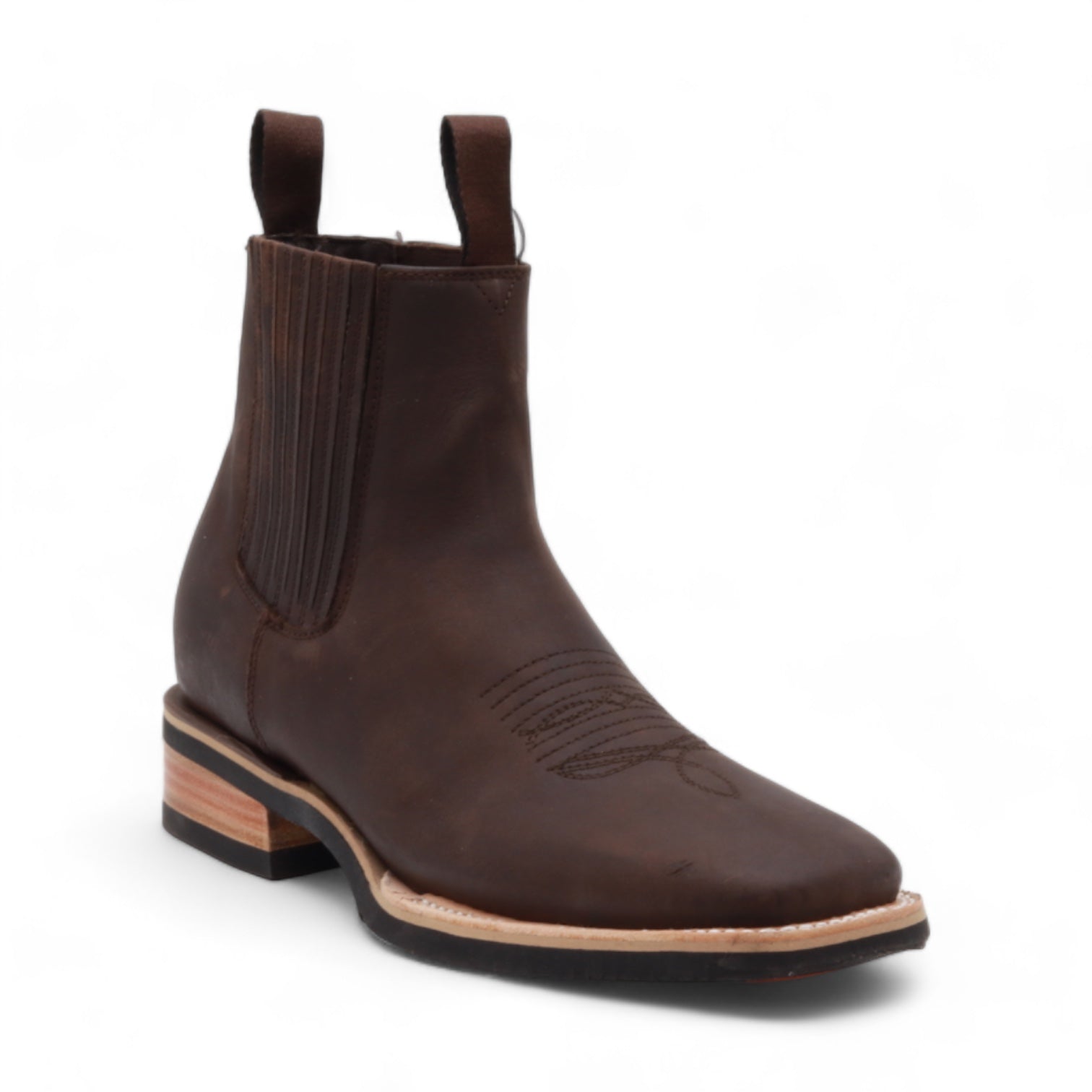 Iowa Men's Dark Brown Leather Short Boots