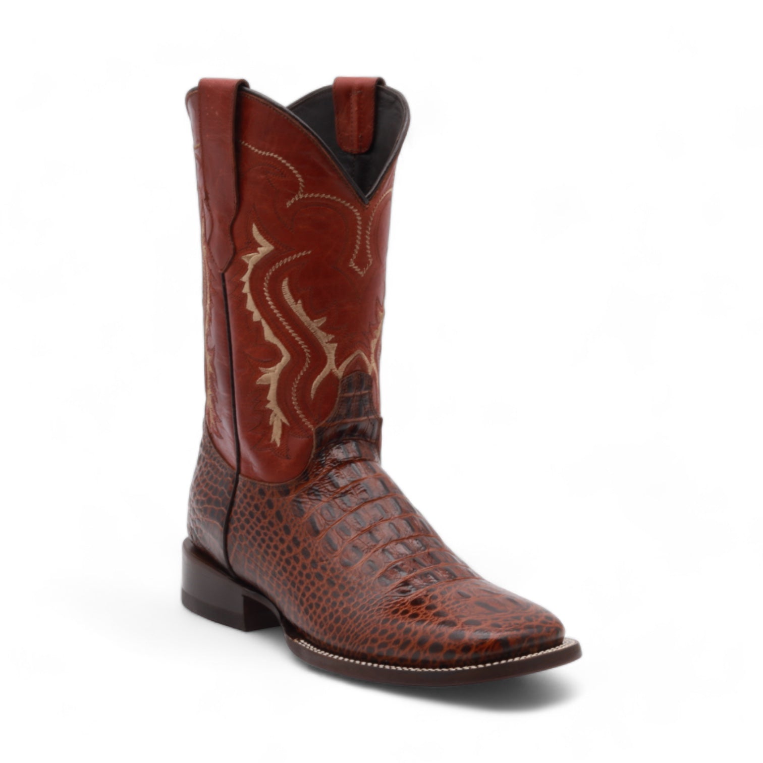 Illinois Men's Shedron Crocodile Print Leather Boots