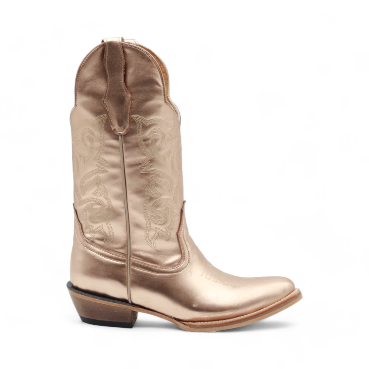 Sadie Women's Rose Gold Leather Boots