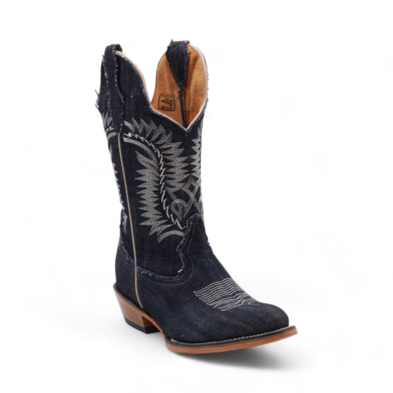 Sadie Women's Denim Leather Boots