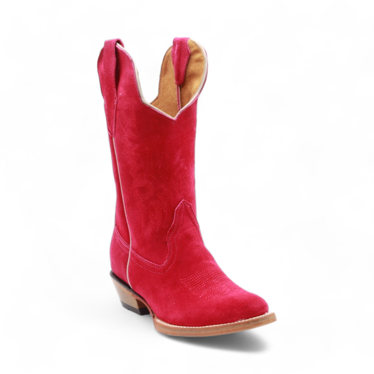 Ella Women's Fuchsia Suede Leather Boots