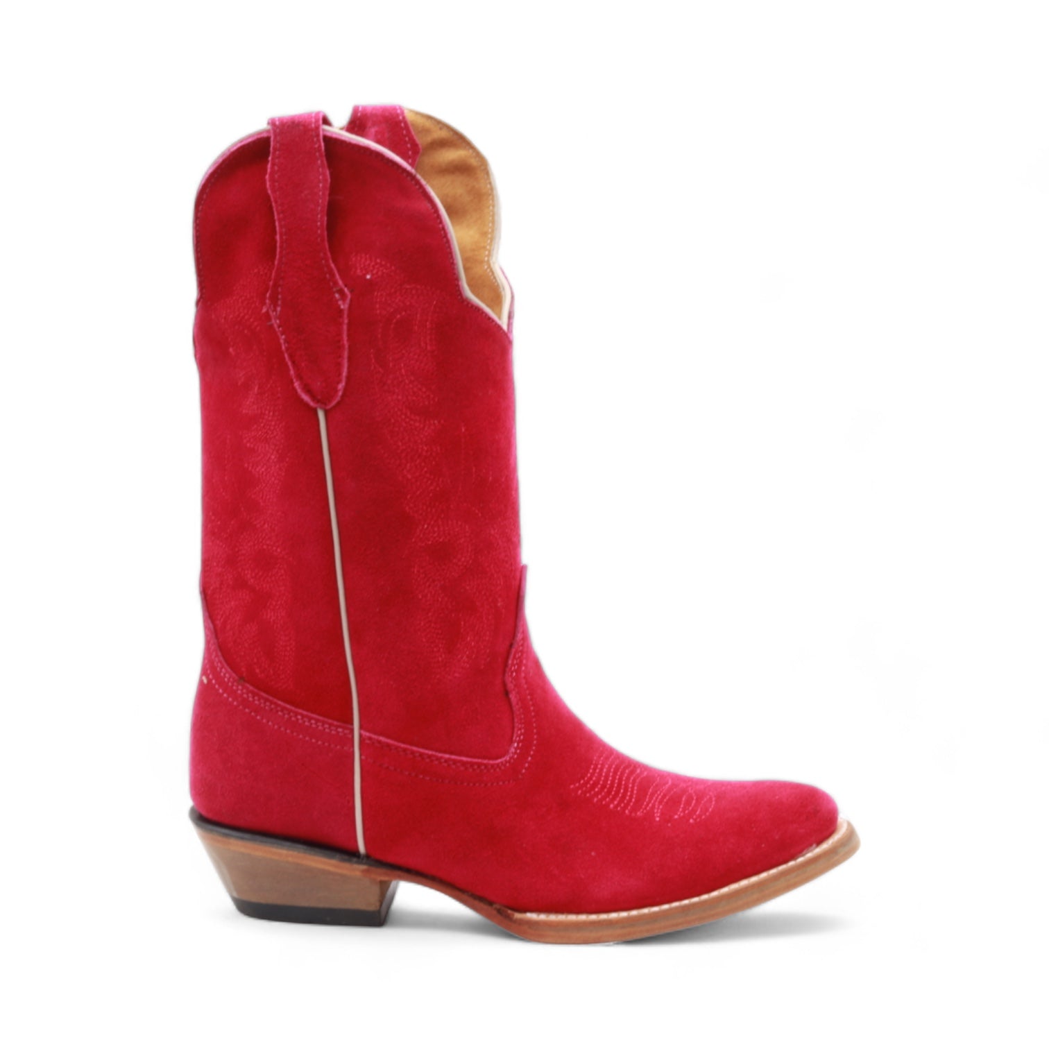 Ella Women's Fuchsia Suede Leather Boots
