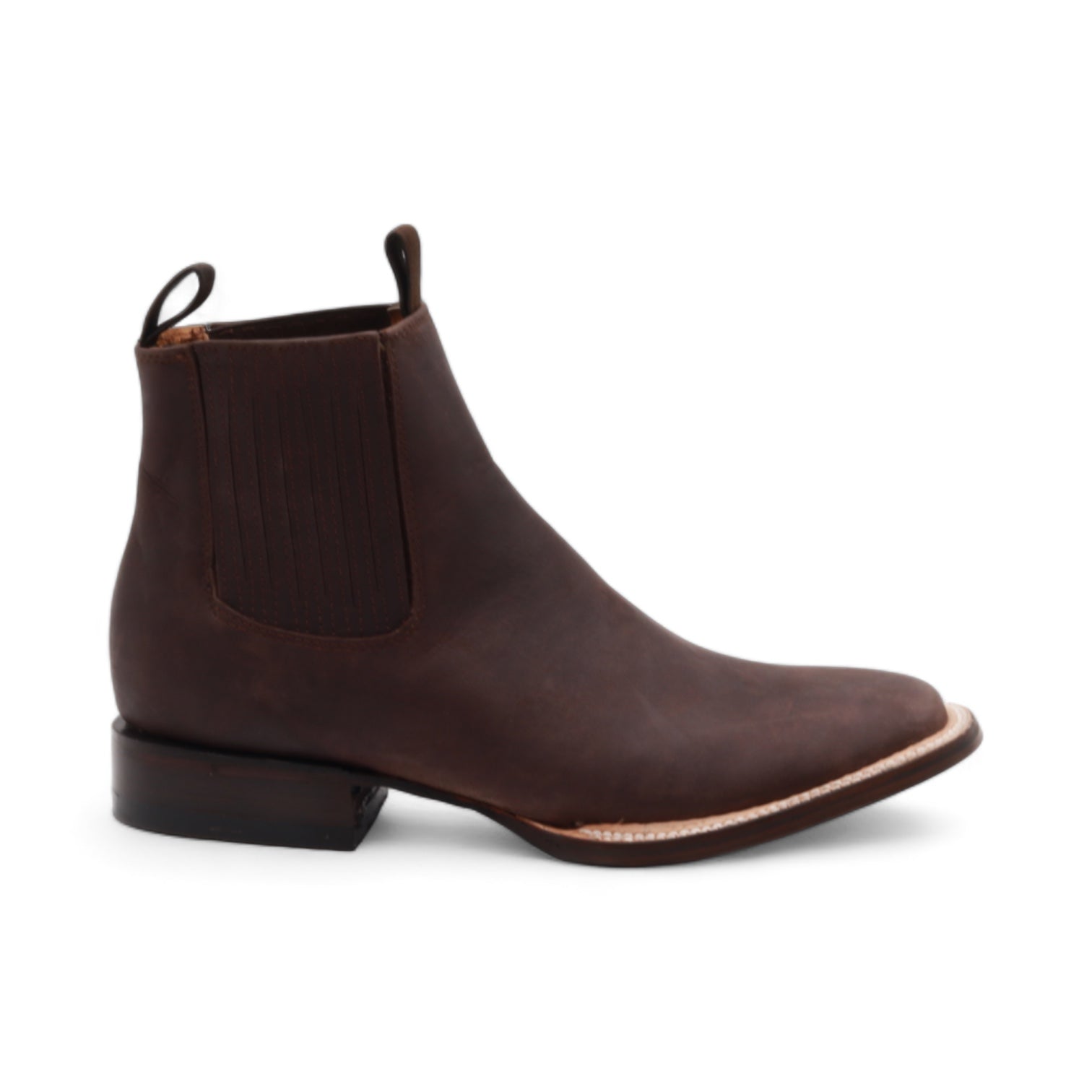 Evan Men's Dark Brown Leather Short Boots