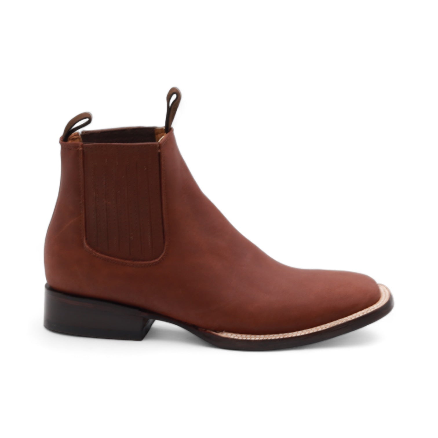 Evan Men's Brown Leather Short Boots