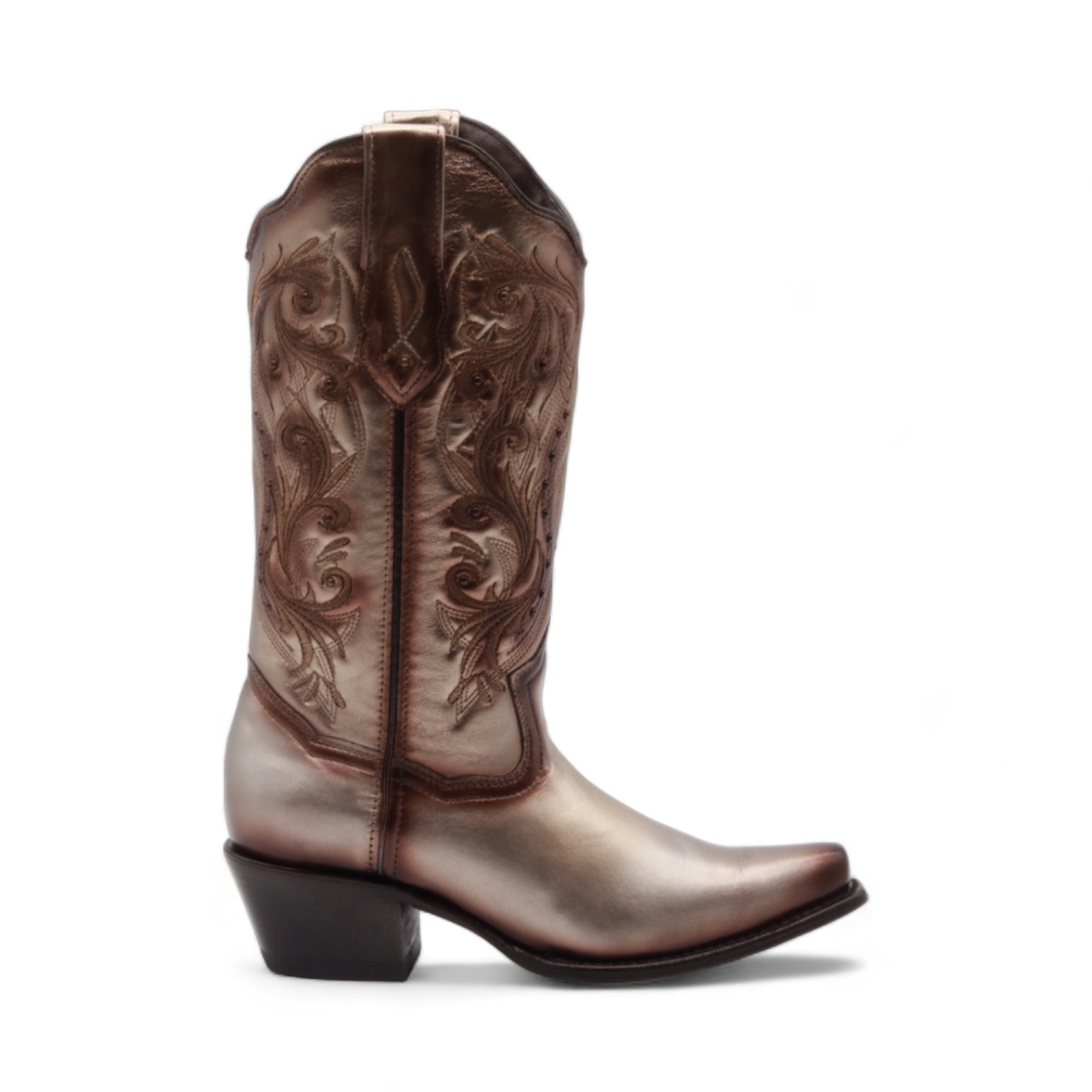 Madison Women's Gold Leather Boots