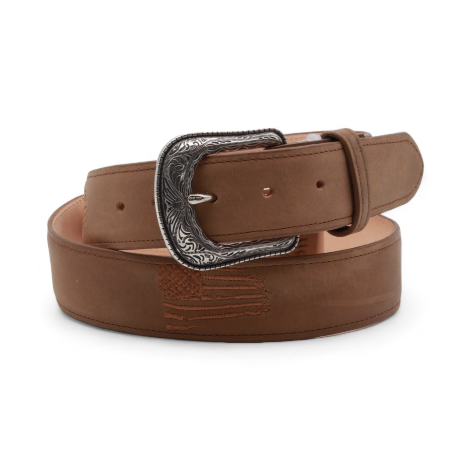 Patriot Brown Leather Belt