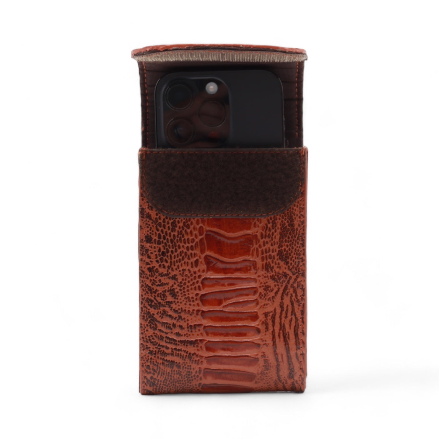 Oregon Shedron Ostrich Leg Print Leather Phone Case