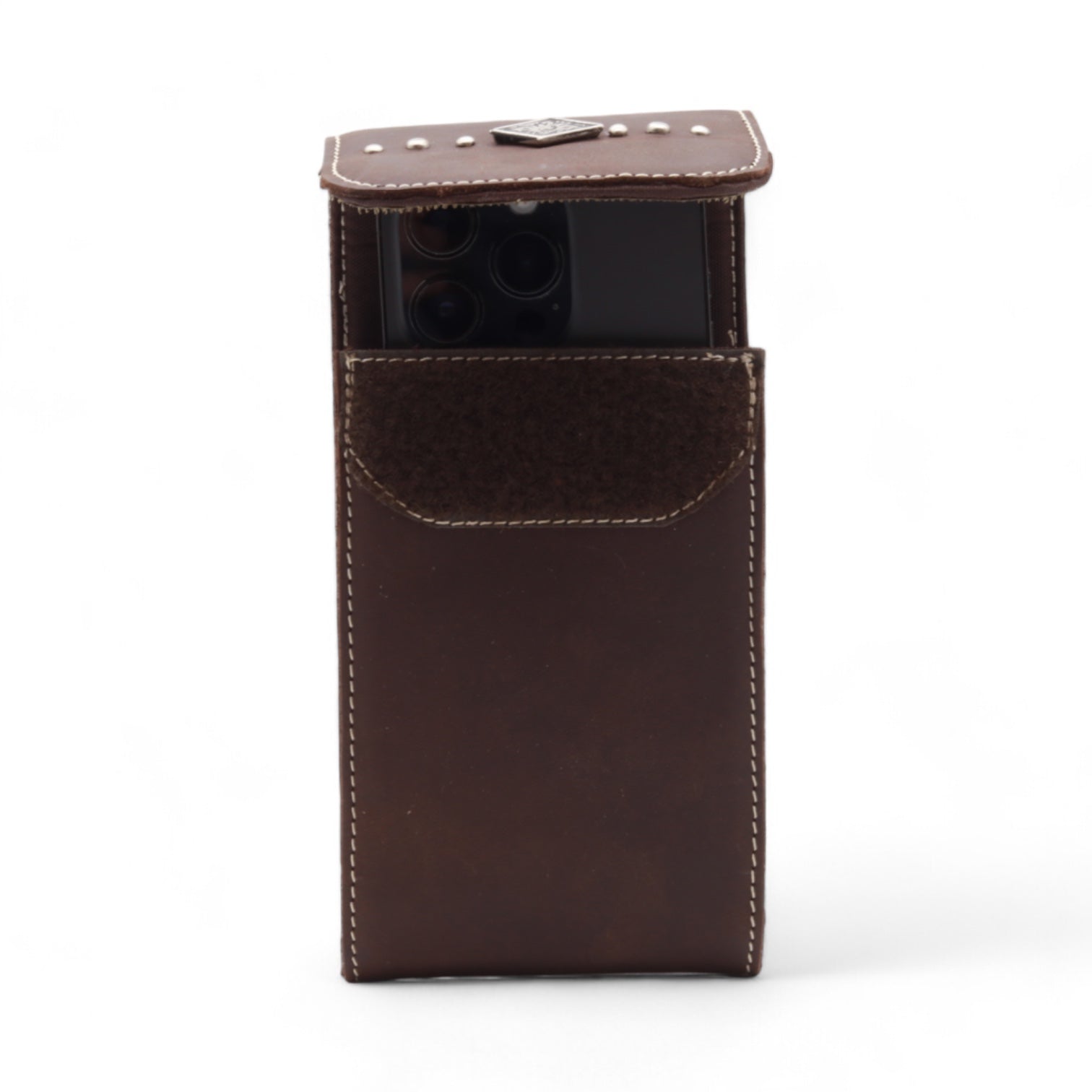 Texas Brown Leather Phone Case
