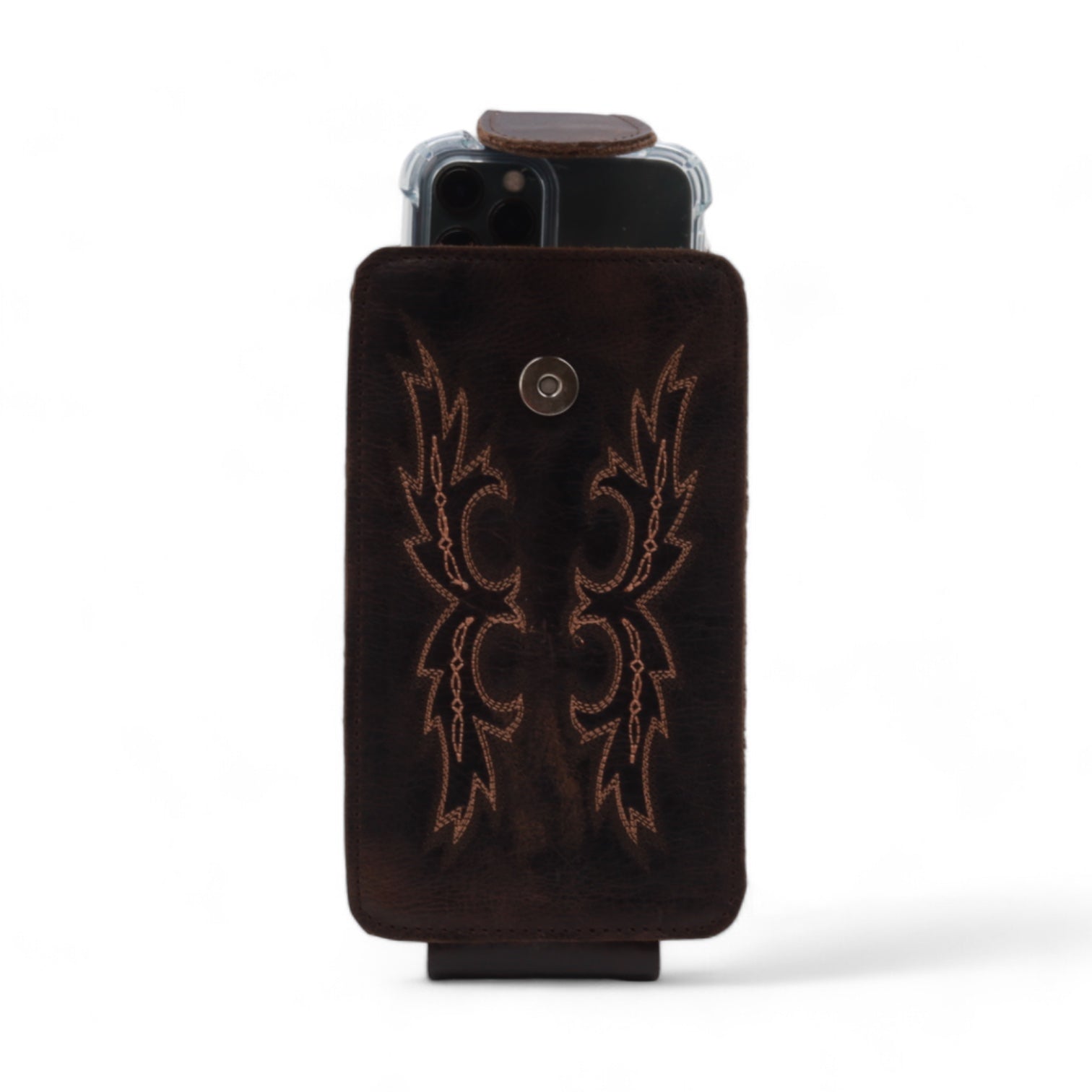 Ohio Brown Leather Phone Case