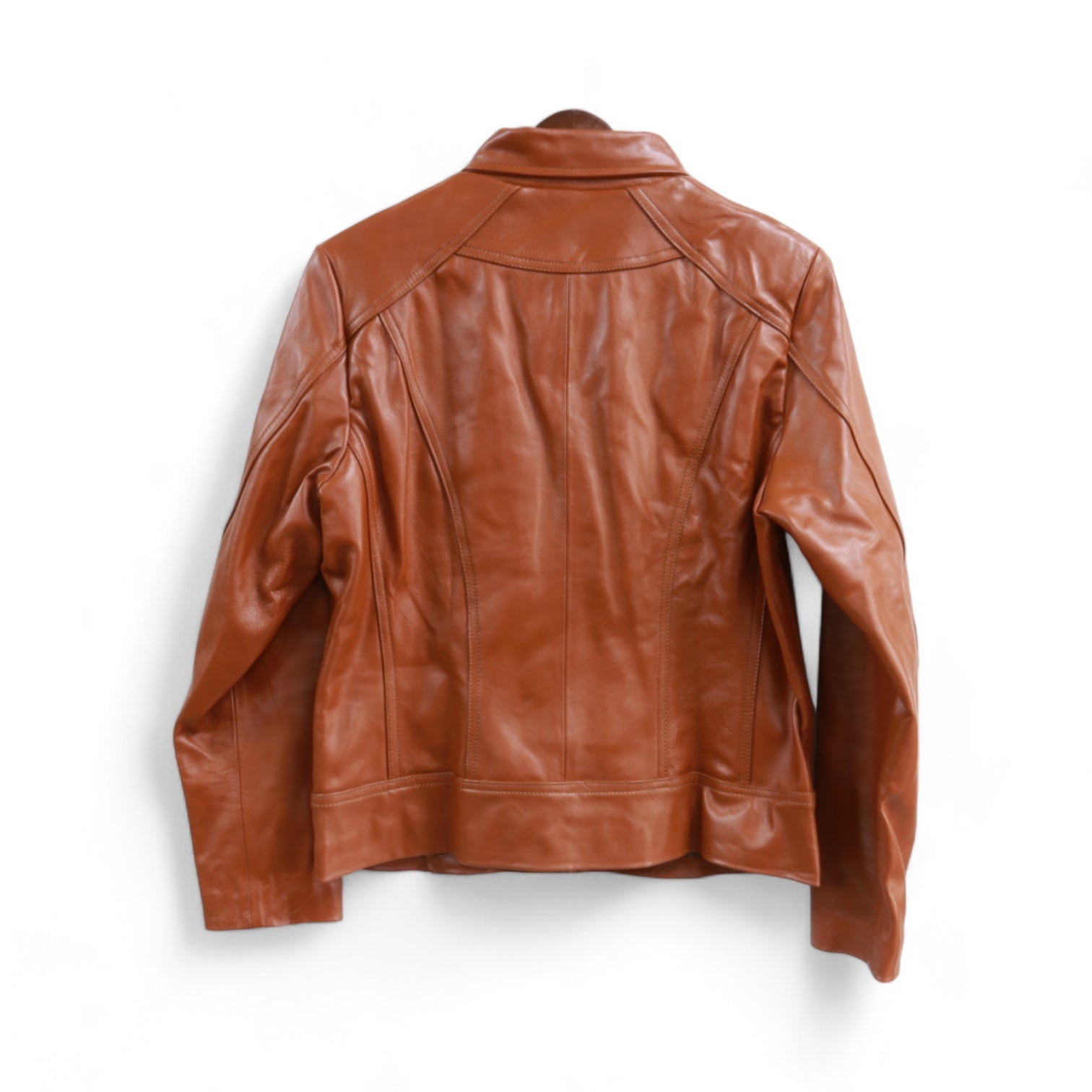 Beatrice Women's Camel Leather Jacket